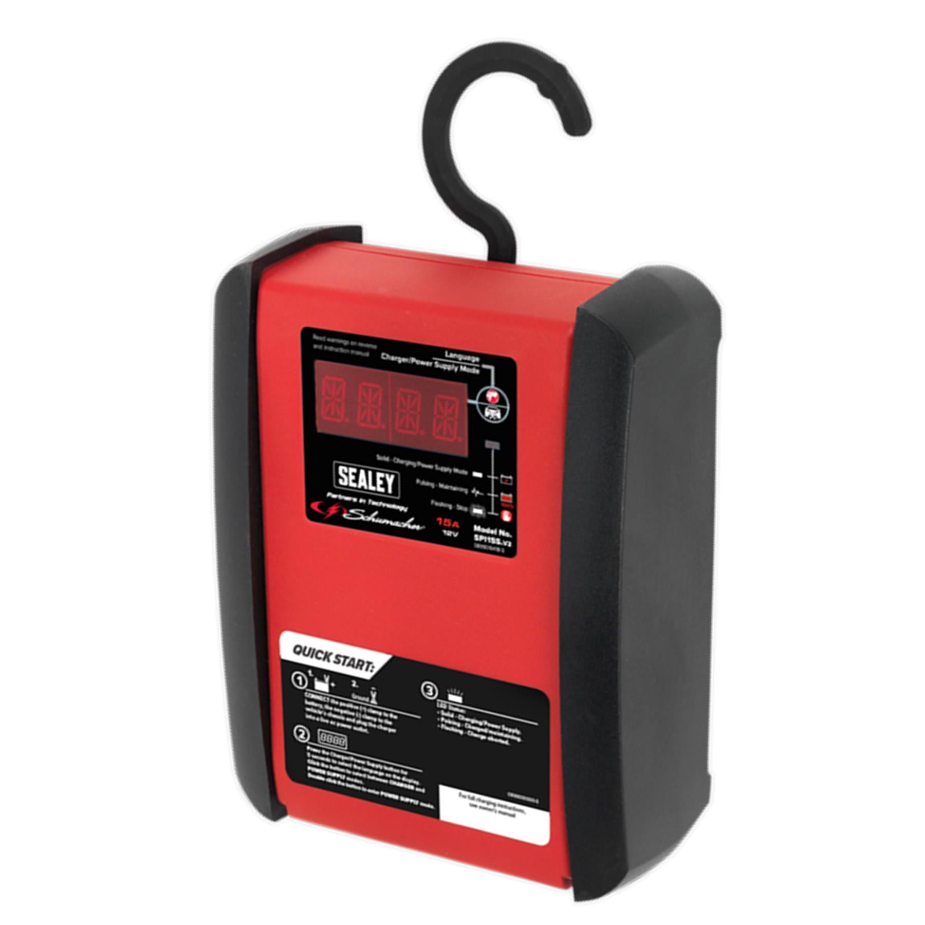 Sealey Schumacher Intelligent Speed Charge Battery Chgr 15A 12V