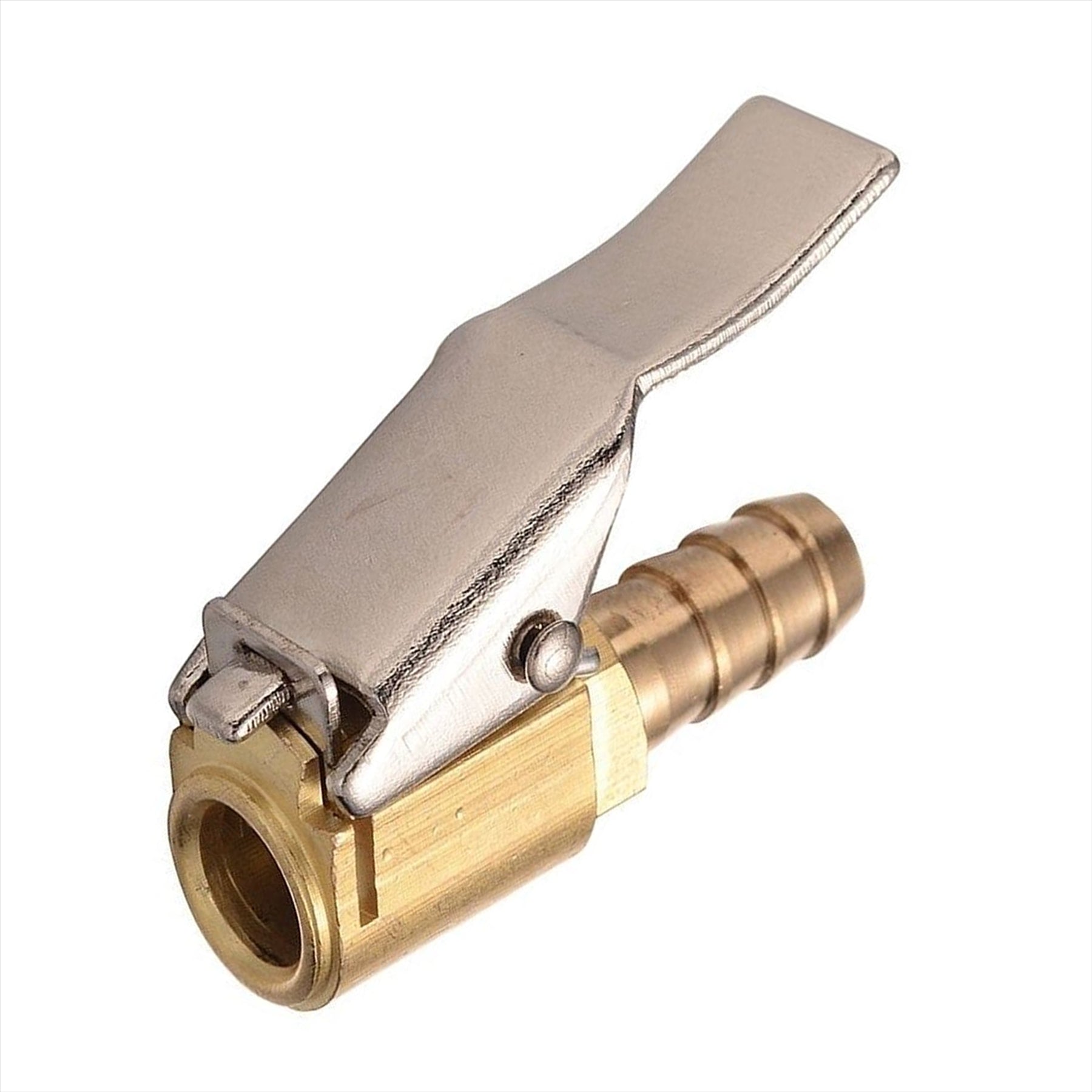 Tyre Valve Air Connector Car Truck Airline Inflator for 8mm Hose Brass lock Clip