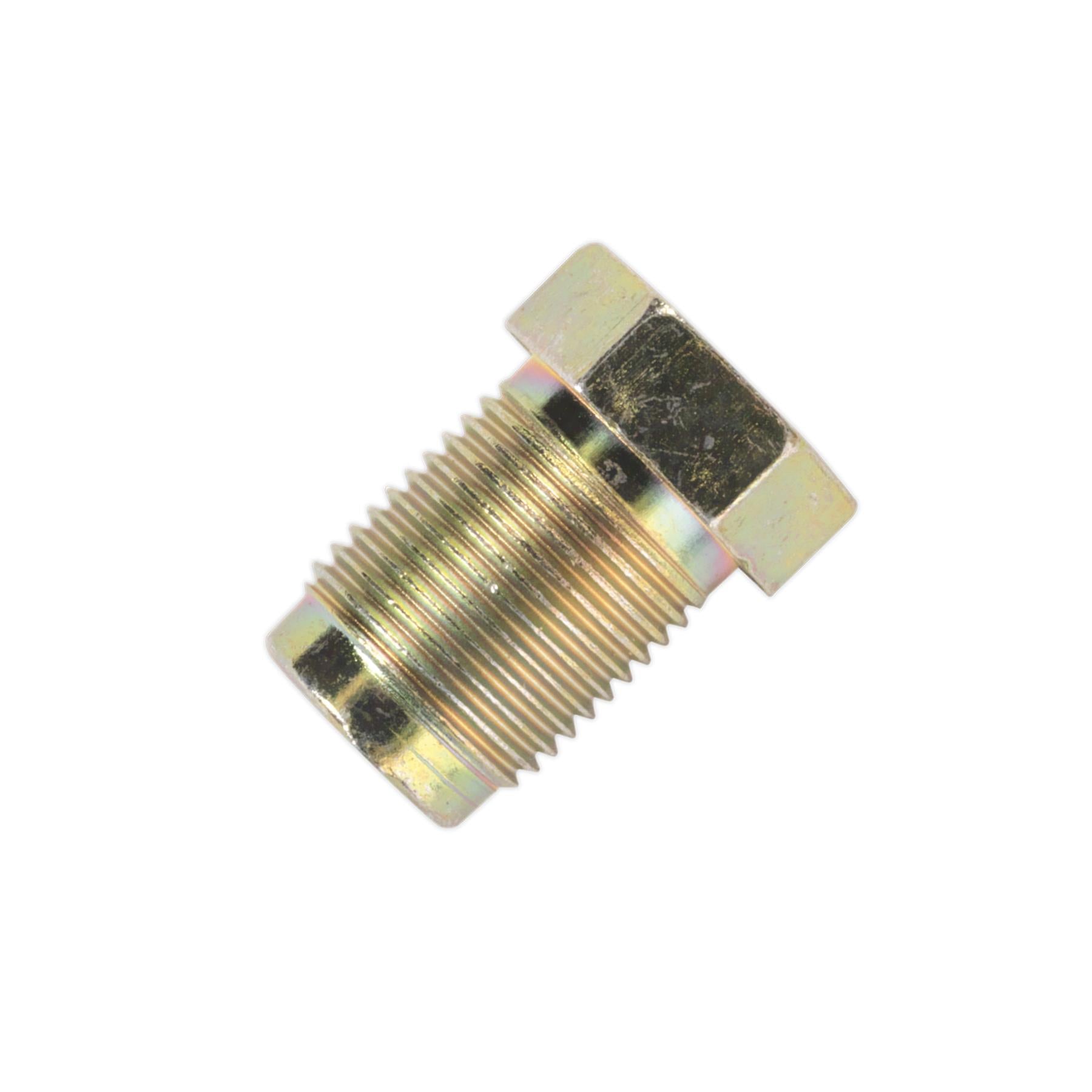 Sealey Brake Pipe Nut M12 x 1mm Male 1/4" Pipe DIN Form Pack of 10