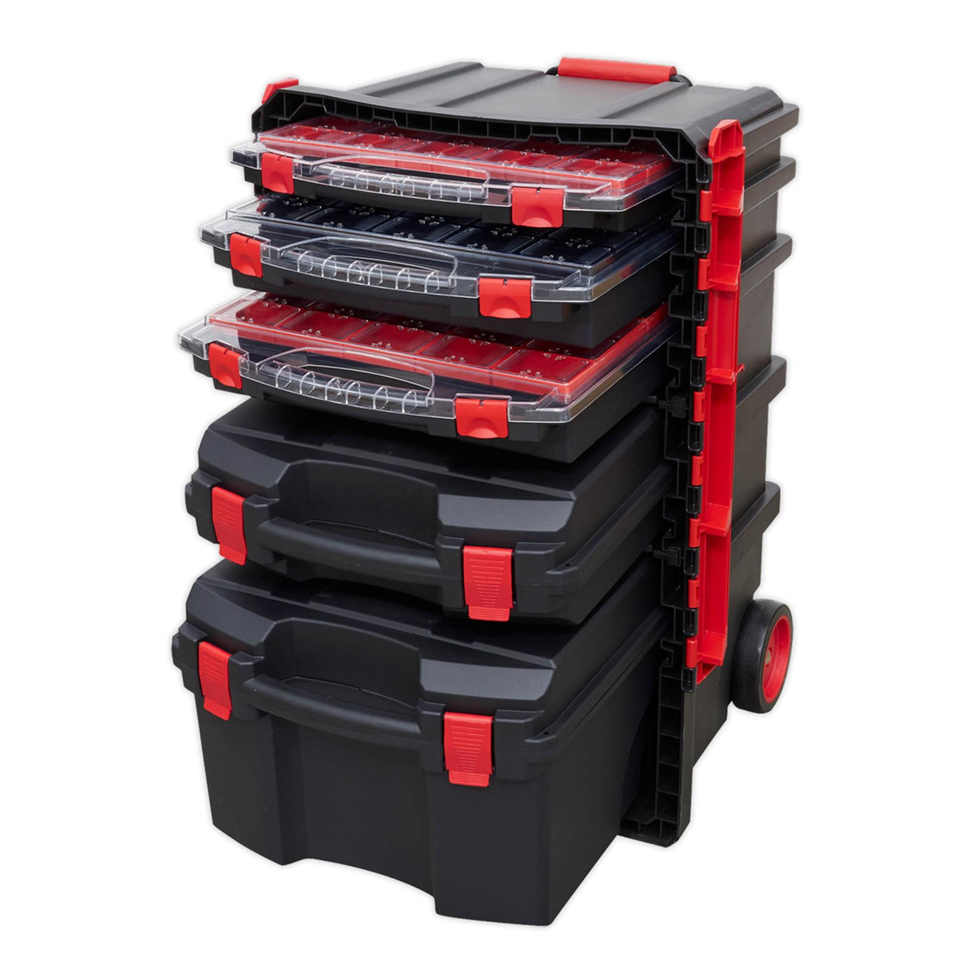 Sealey Professional Mobile Toolbox with 5 Removable Storage Cases