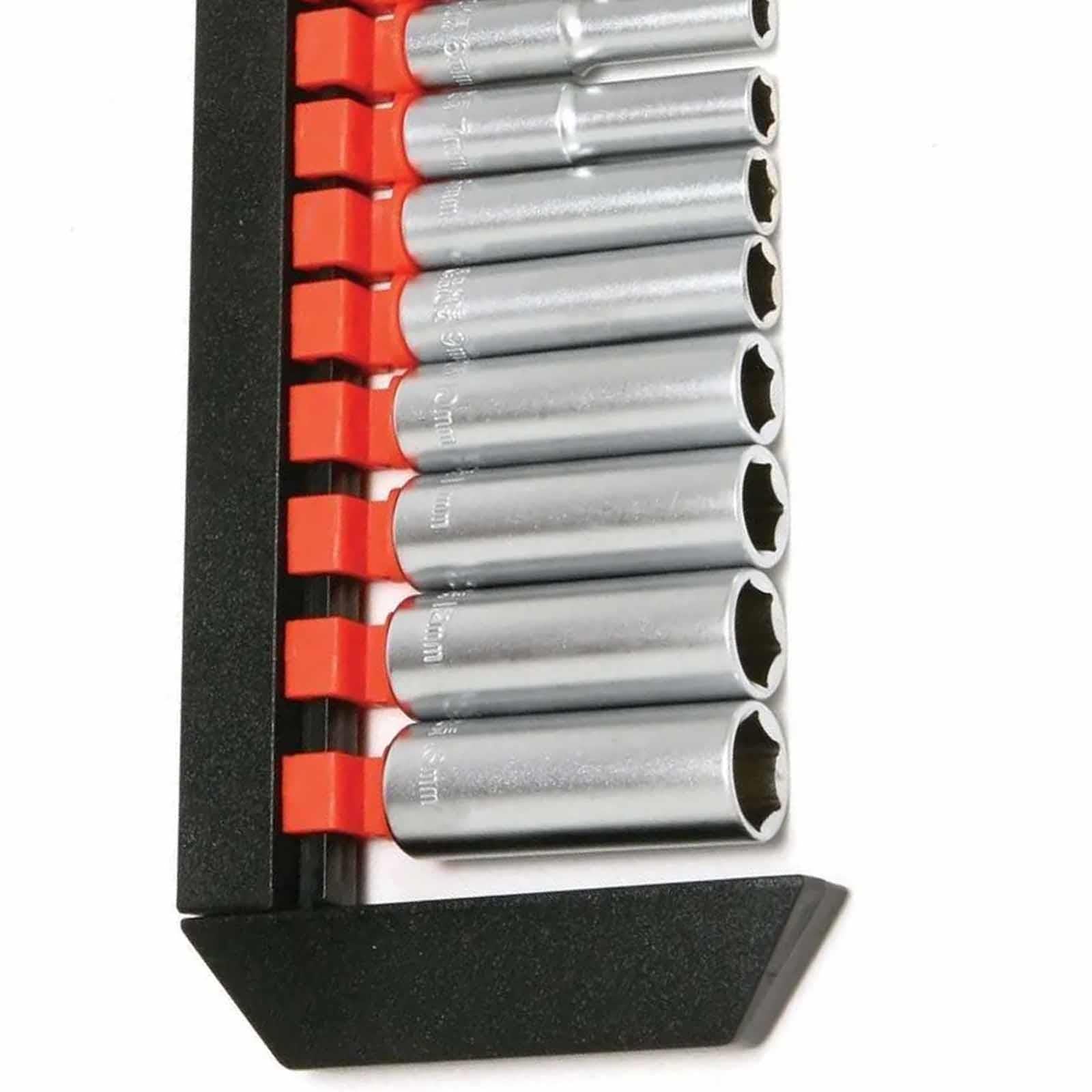 10PC Lifetime Guarantee Deep Socket Set Long reach Sockets on Rail 1/4” drive