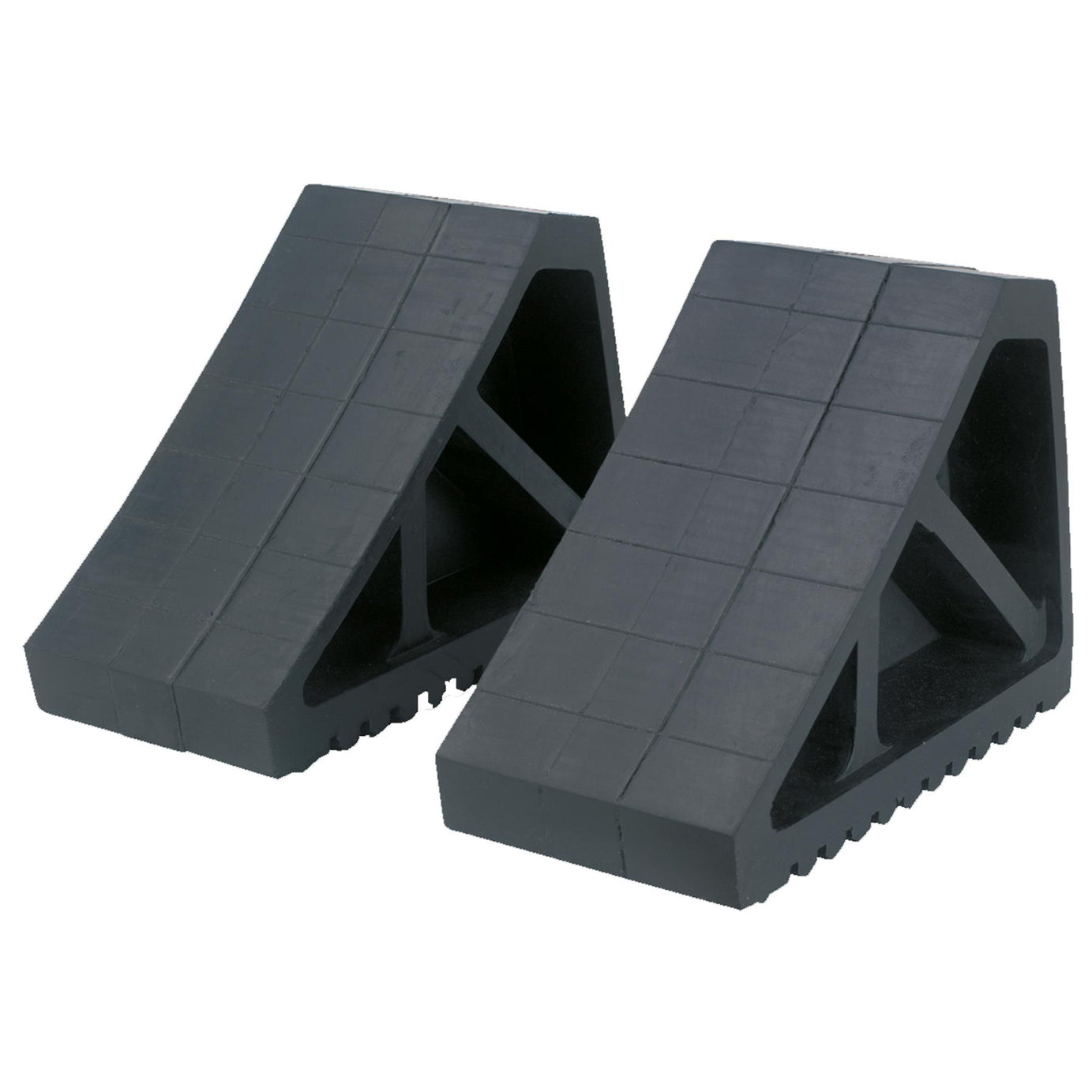 Rubber Wheel Chocks 3.3kg - Pair Two rubber wheel chocks Sealey