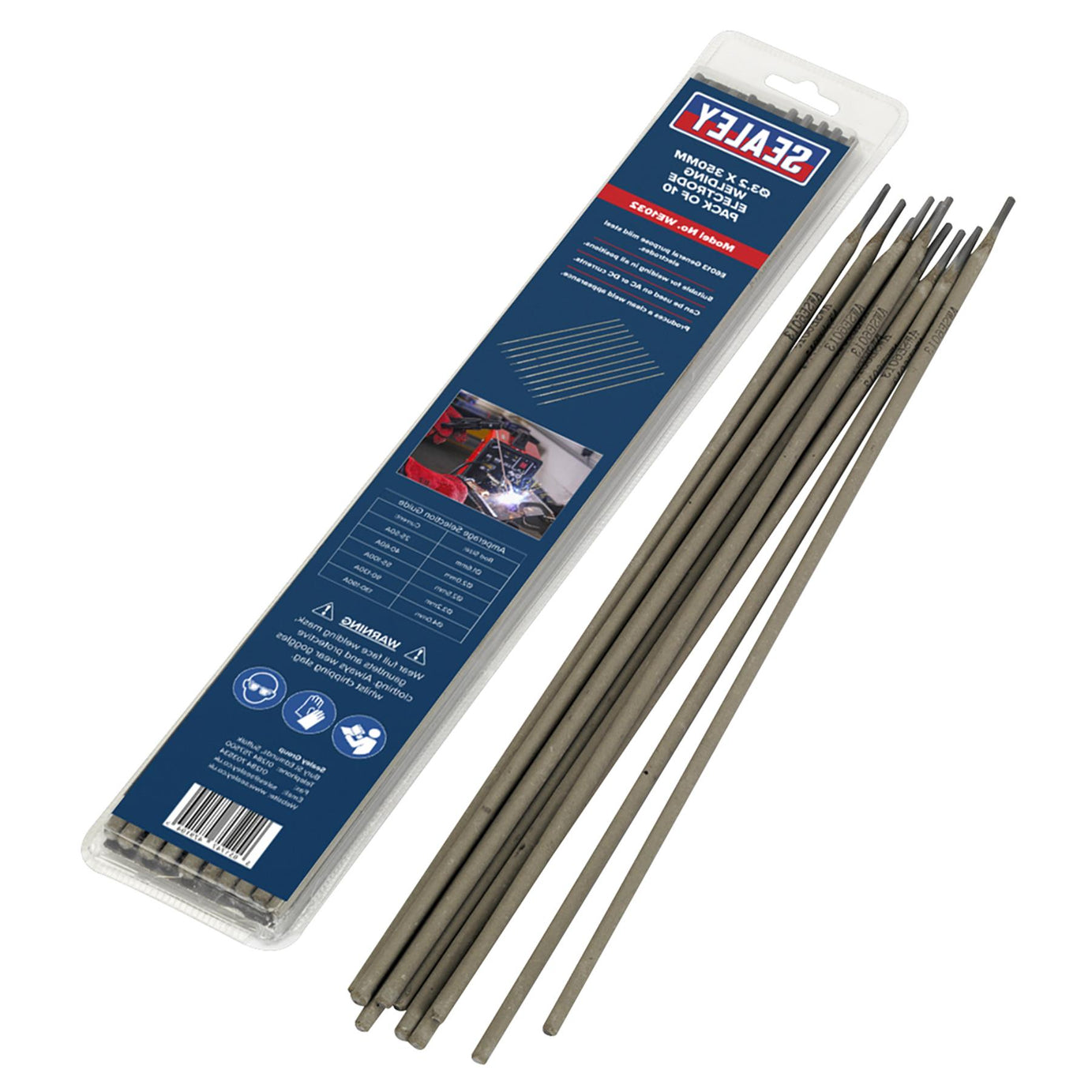 Welding Electrode steel made to BS EN 757 standard Pack of 10 Sealey