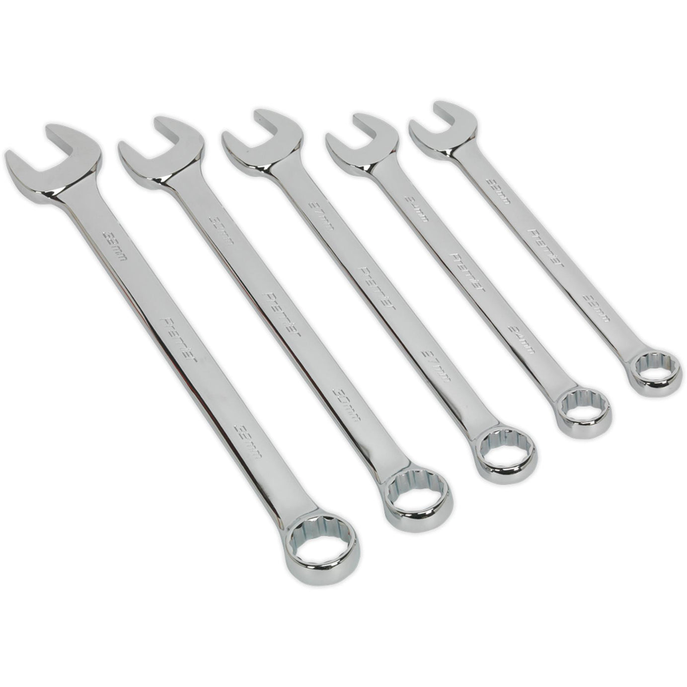 Sealey Combination Spanner Set 5pc Jumbo Metric