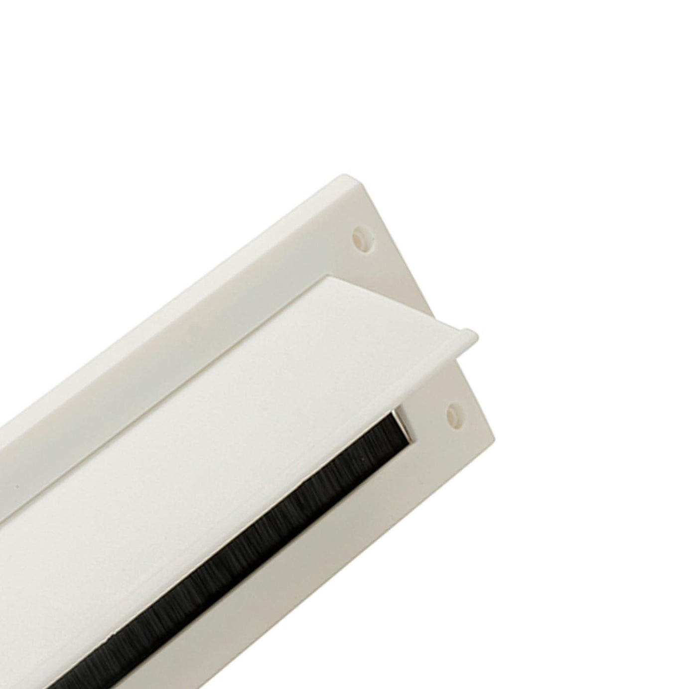 Letterbox Draught Seal With Flap - 338 X 78mm White Prevents Draughts & Dust