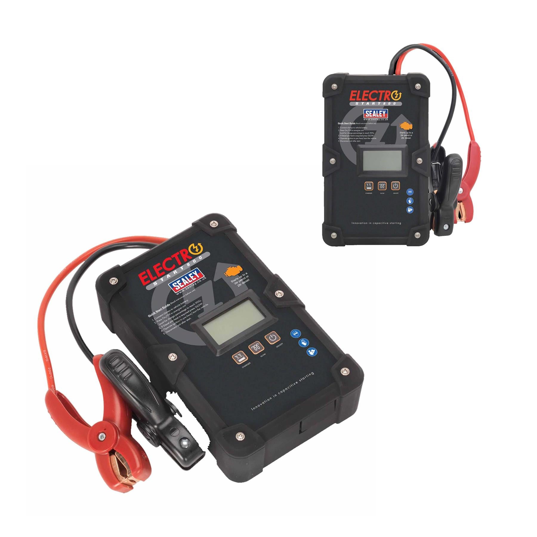 Sealey ElectroStart Batteryless Power Start 800A 12V Simple and safe