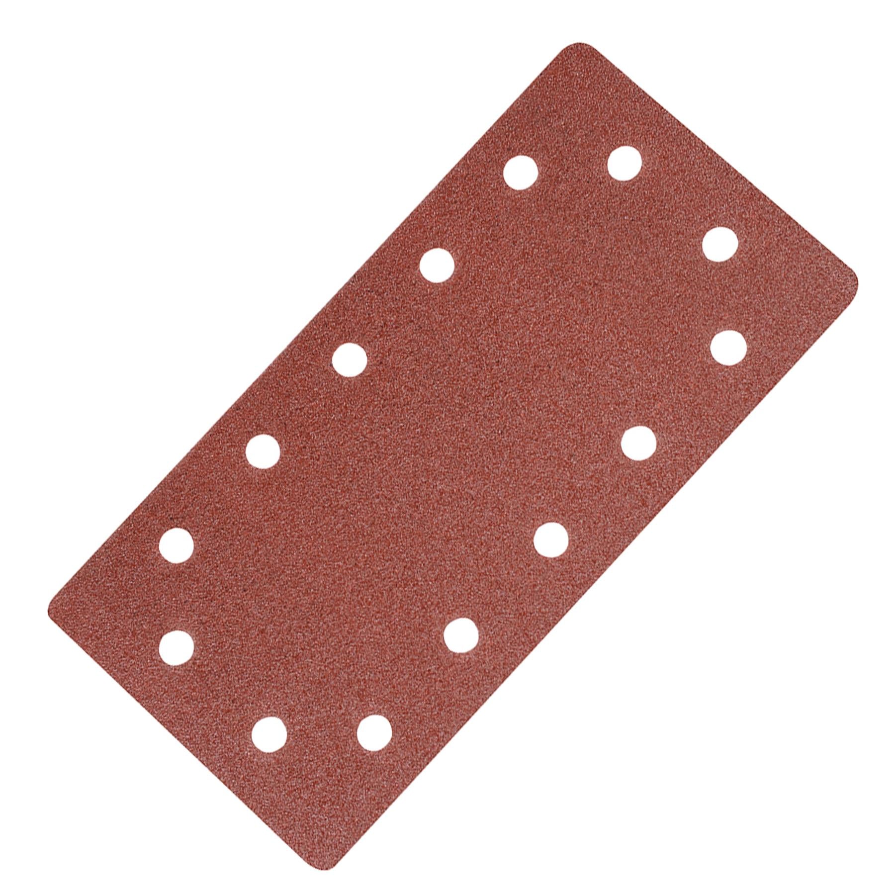 1/2 Punched Sanding Sheets 10Pk Grit 80 Hook & Loop Aluminium Oxide Construction