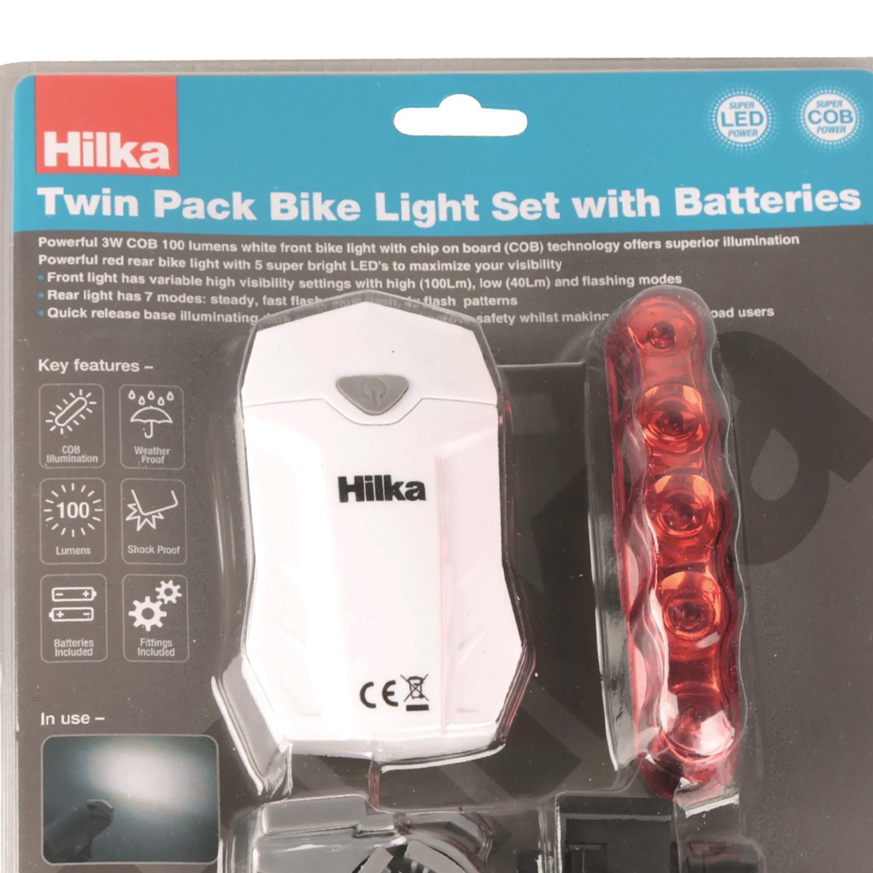 Twin Pack Bike Light Set