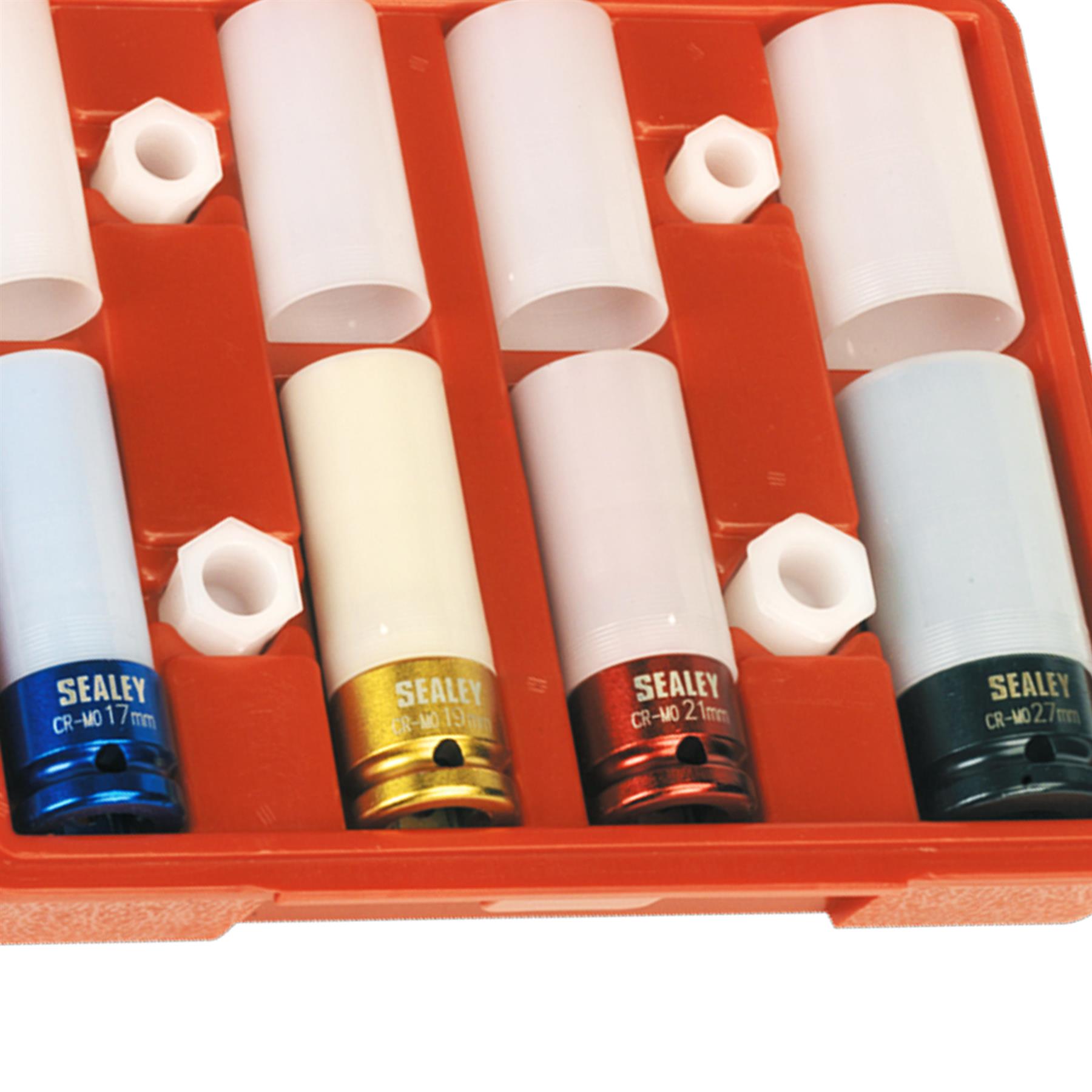 Alloy Wheel Impact Socket Set 4pc 1/2"Sq Drive Sealey