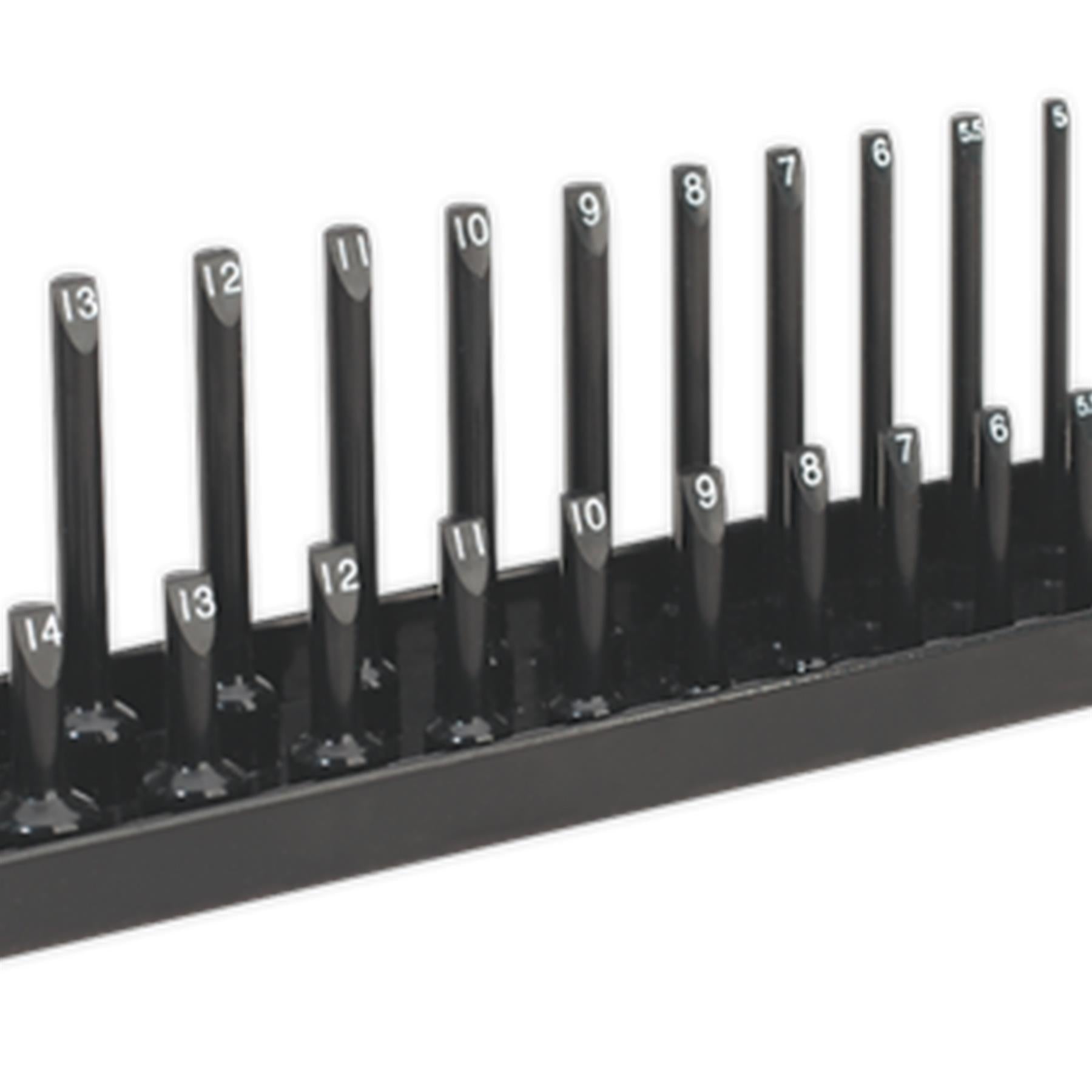 Sealey Socket Holder 1/4"Sq Drive 4-15mm