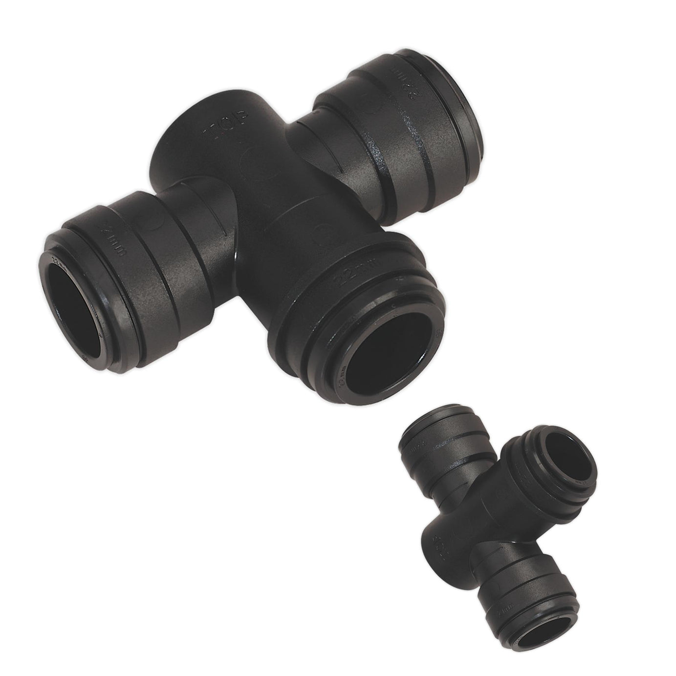 Sealey Equal Water Trap Tee 22mm (John Guest Speedfit - PMTT22E)