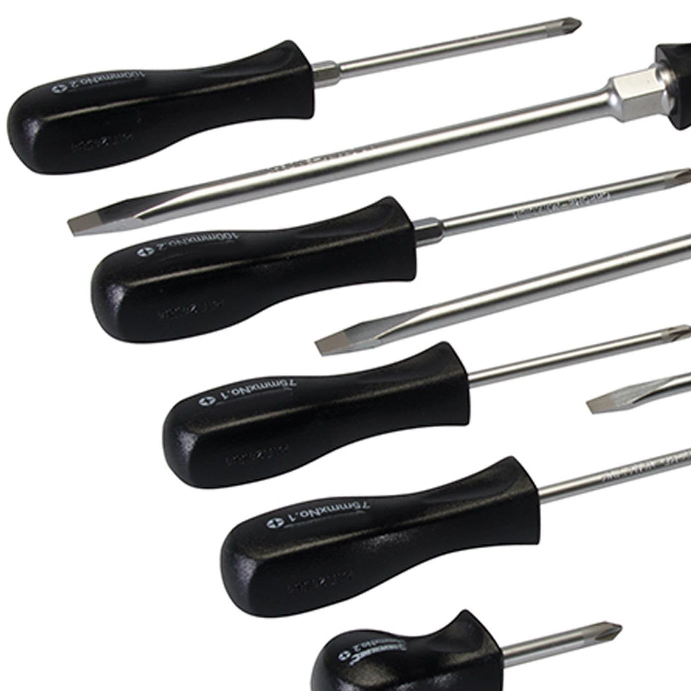 11Pce Soft Grip Screwdriver Set Magnetic Tip Chrome Vanadium Hardened Steel