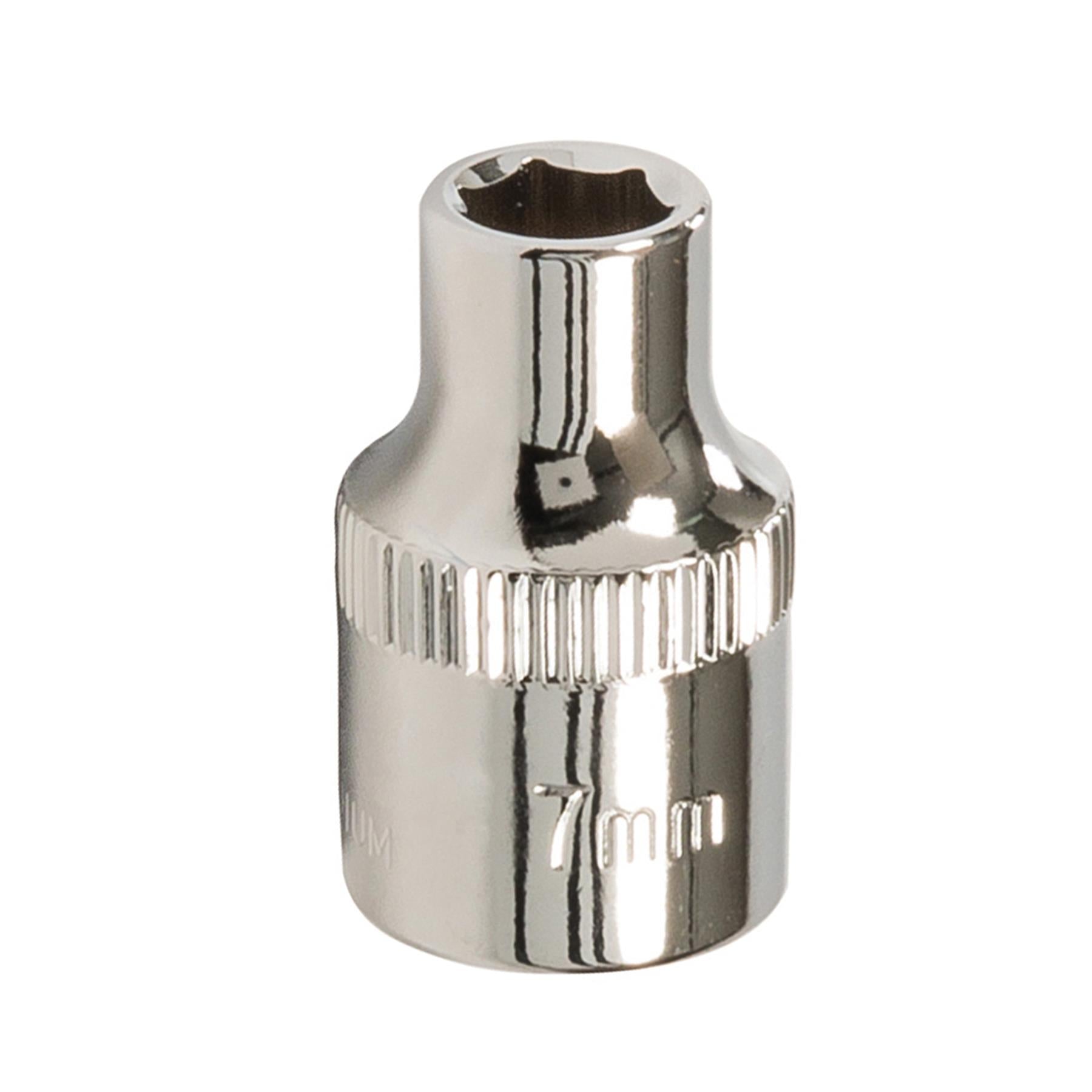 Socket 3/8" Drive Metric Hex Square 7mm Individual Hex Polished Crv Tool