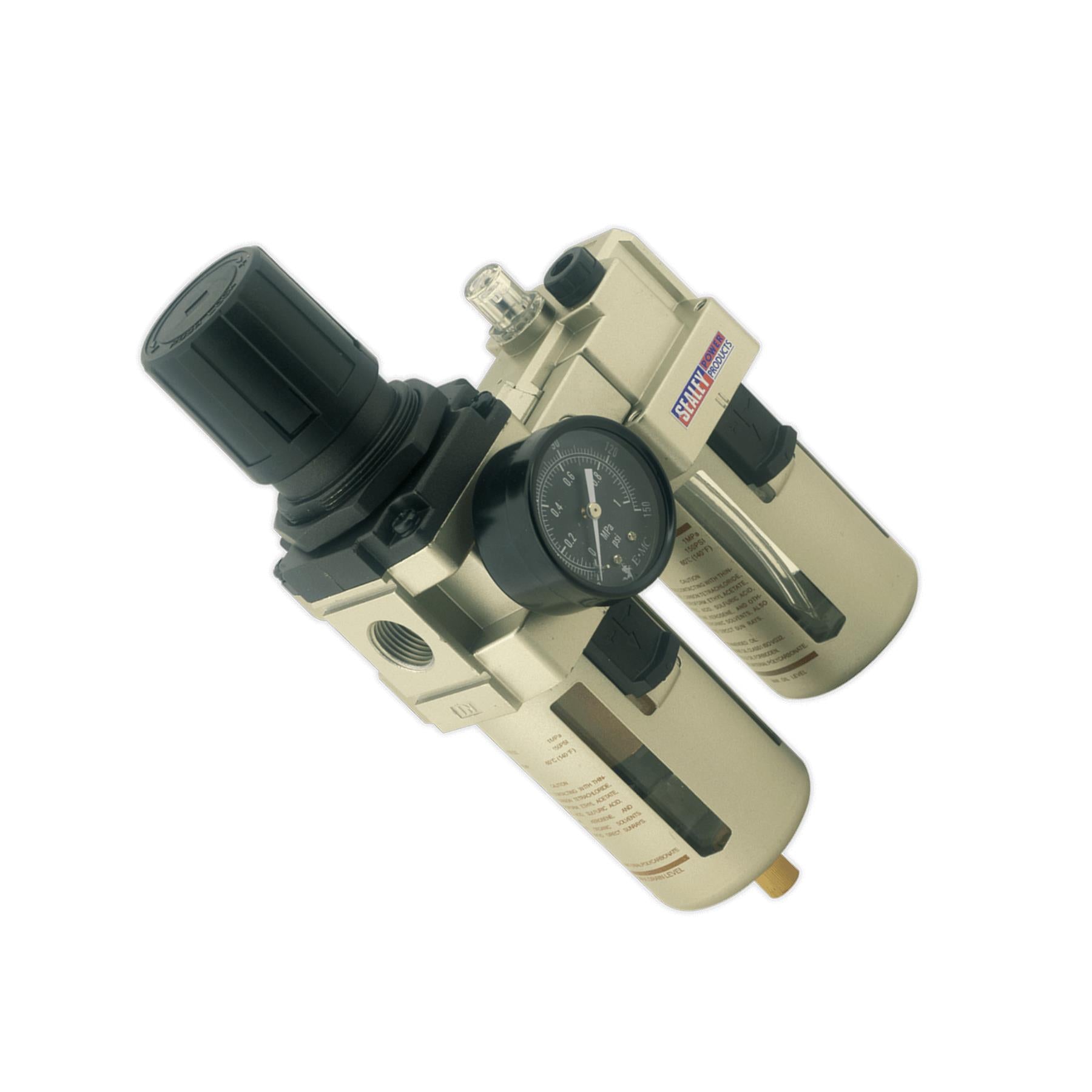 Sealey Air Filter/Regulator/Lubricator Max Airflow 105cfm