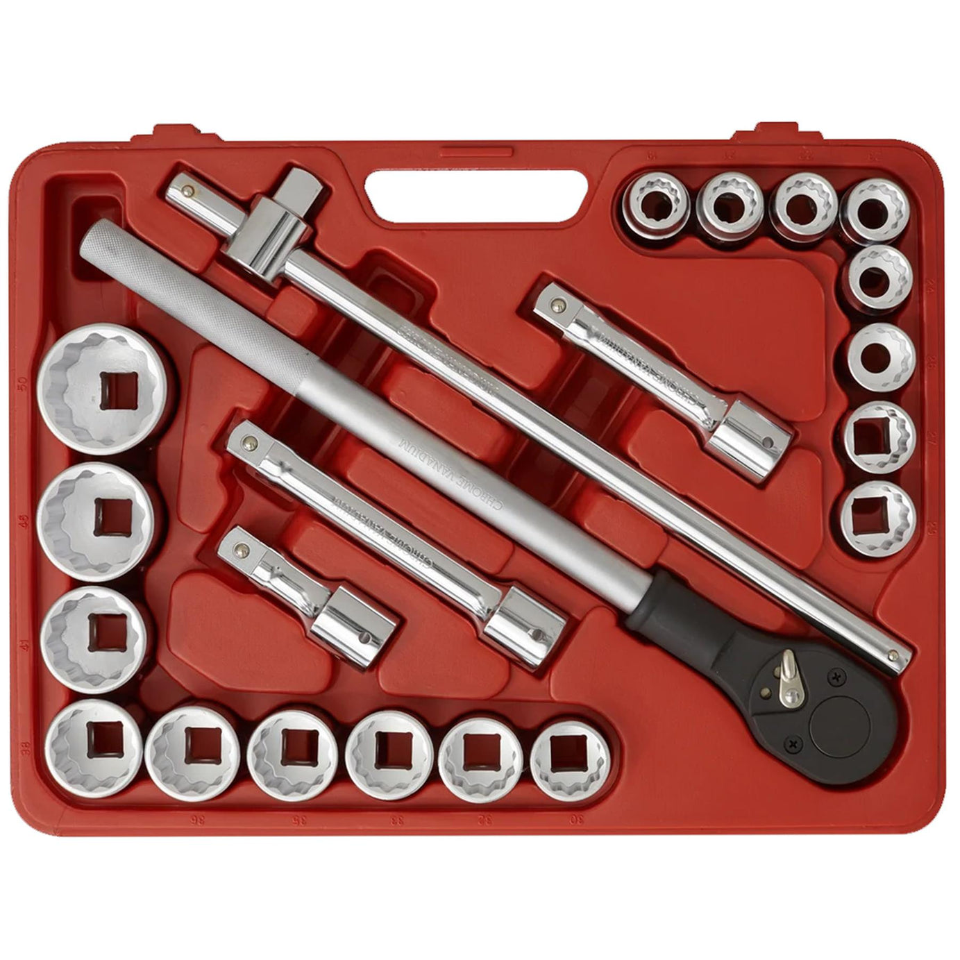 Sealey Socket Set 22pc 3/4"Sq Drive 12-point WallDrive Metric