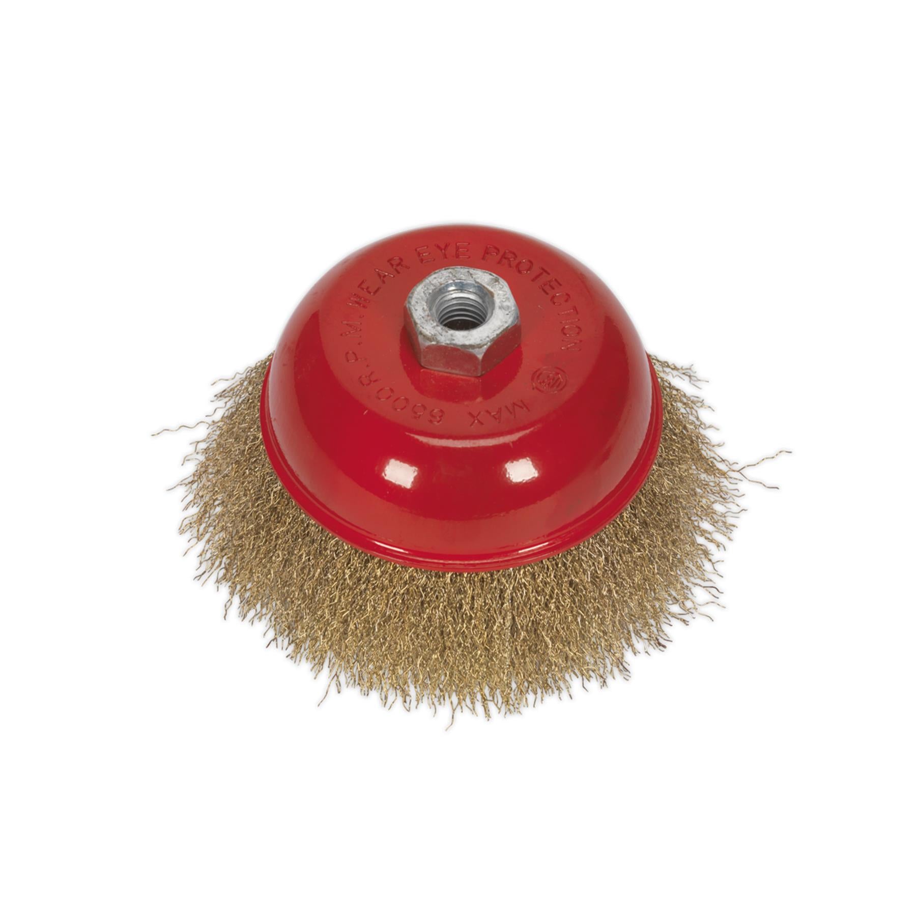 Sealey Brassed Steel Cup Brush Ø125mm M14 x 2mm