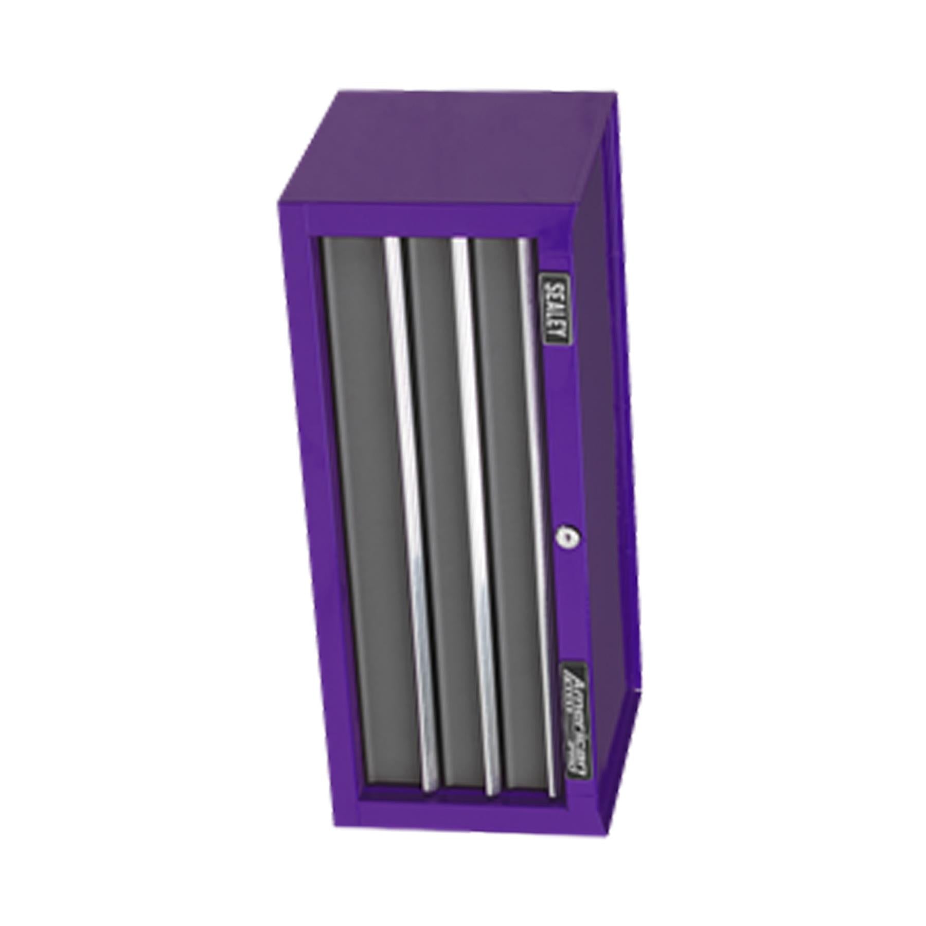 Sealey Mid-Box 3 Drawer with Ball-Bearing Slides - Purple/Grey