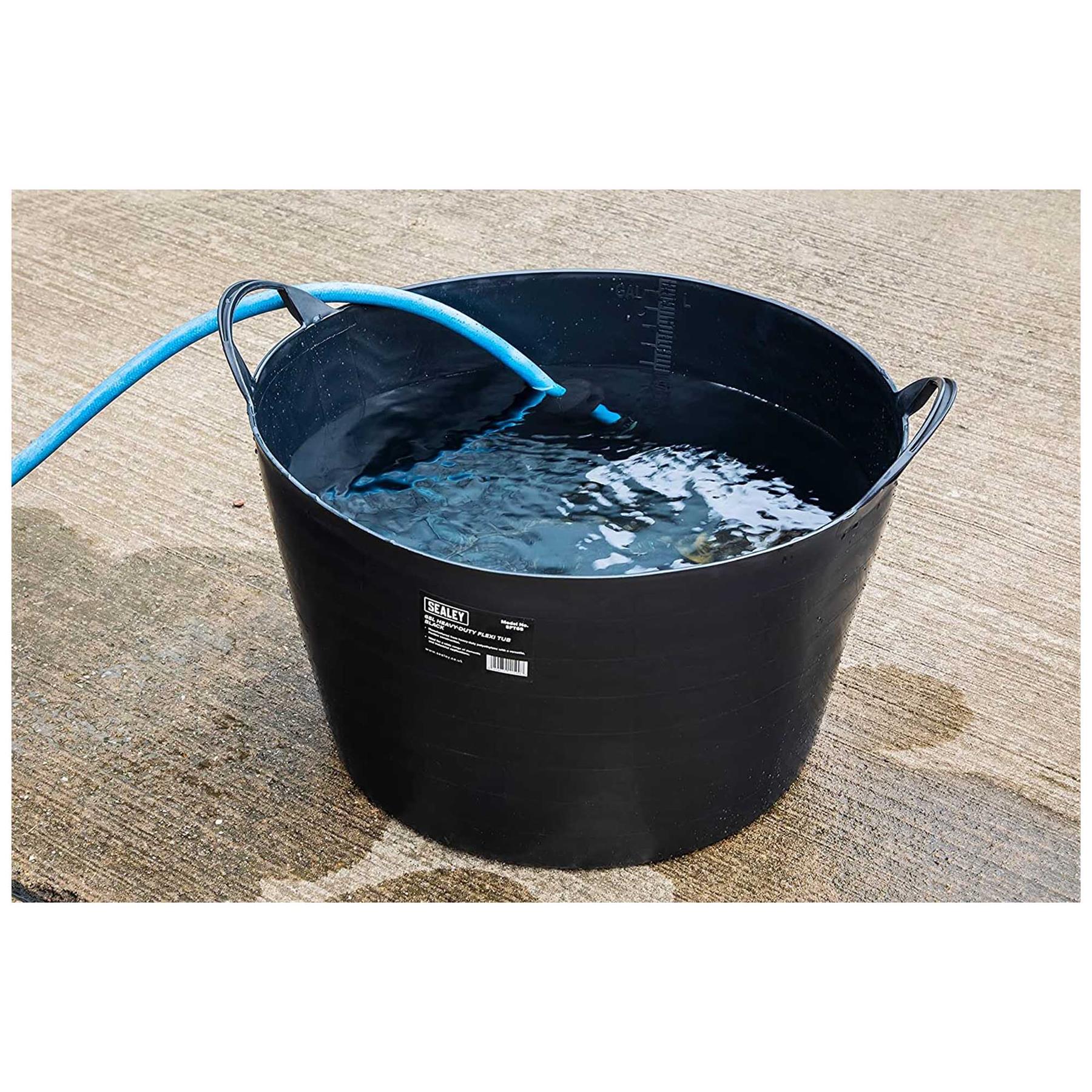 Sealey Heavy-Duty Flexi Tub 65L - Black