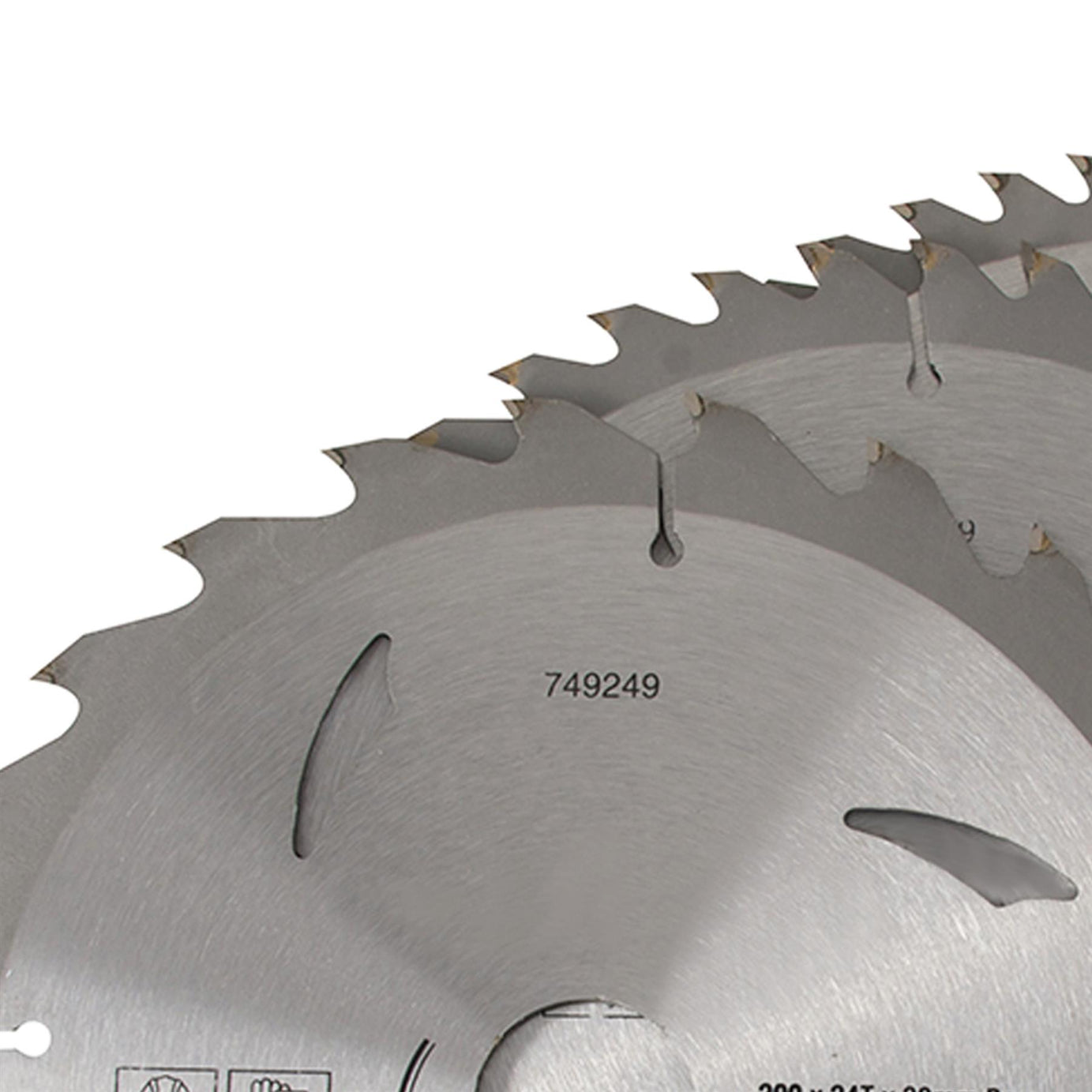 3 Piece TCT Circular Saw Blade Set 200 x 30 - 25, 18, 16mm Rings