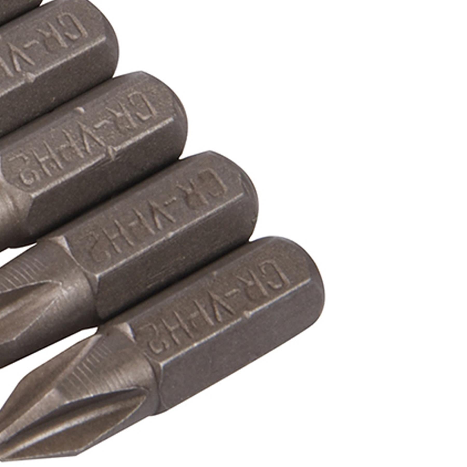 10Pk Phillips CRV Screwdriver Bits No.2 Hand Tools Screw Chrome Vanadium Steel