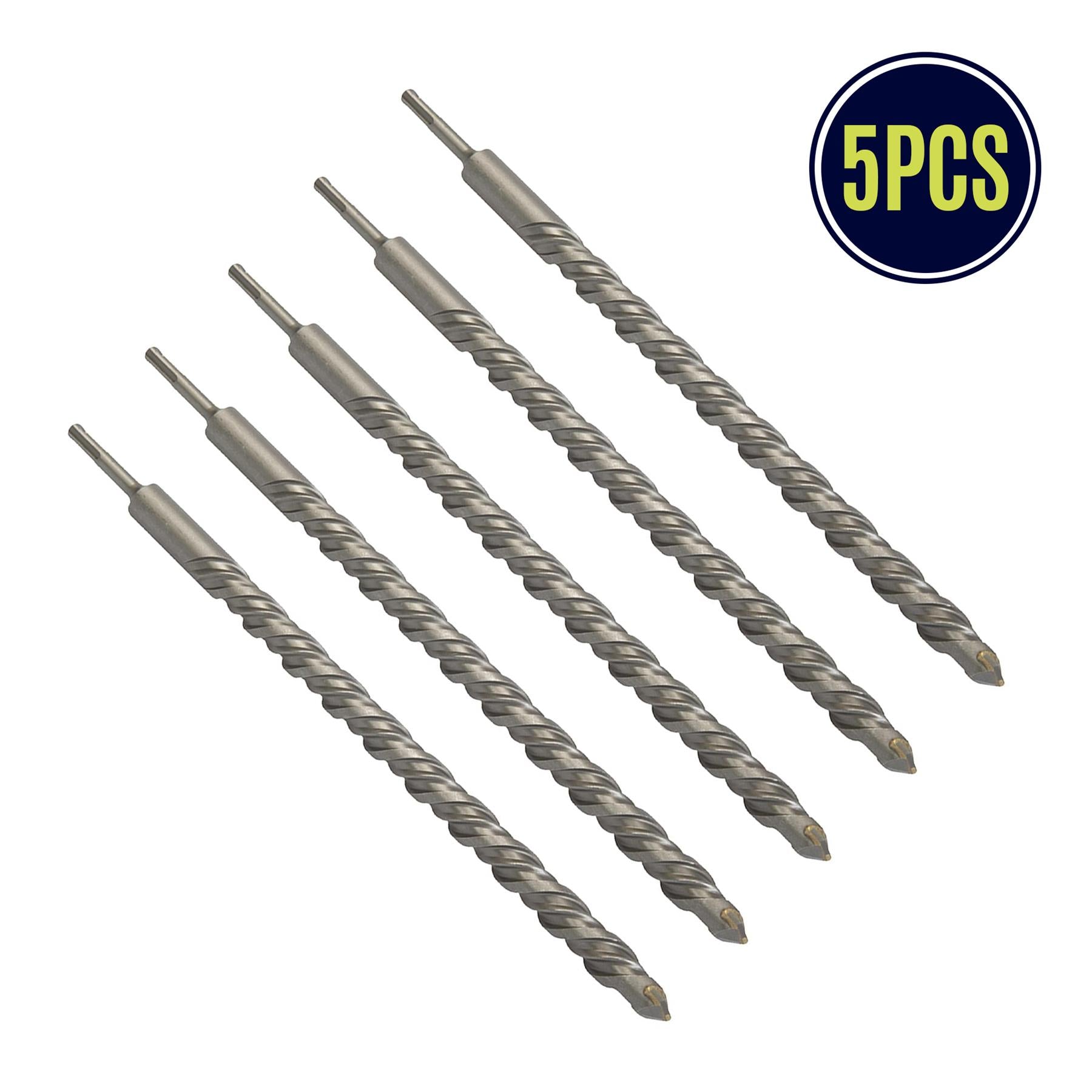 5 x SDS+ PLUS MASONRY DRILL BIT 28 x 460mm, TUNGSTEN CARBIDE TIP, FOR STONE CONCRETE BRICK