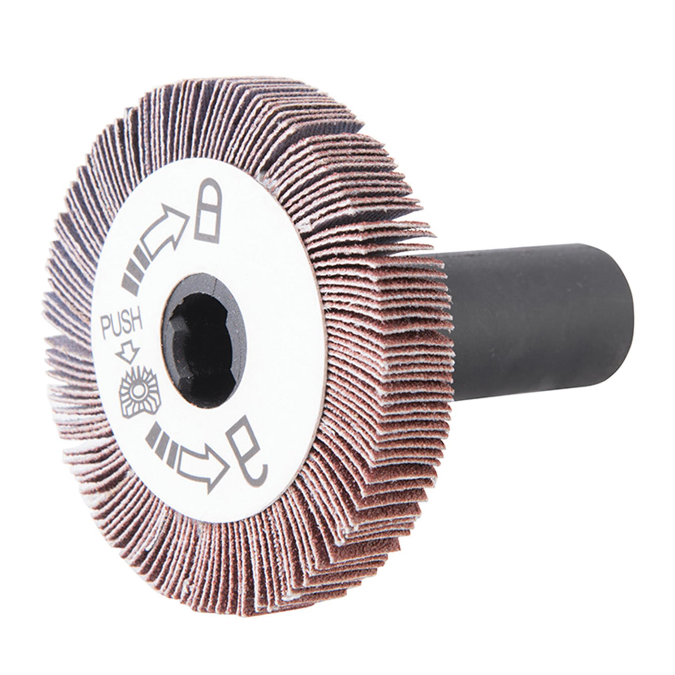 Flap Wheel 120 Grit Sand Papered Flap Wheel Use On Wood Metal Paint And Plastic