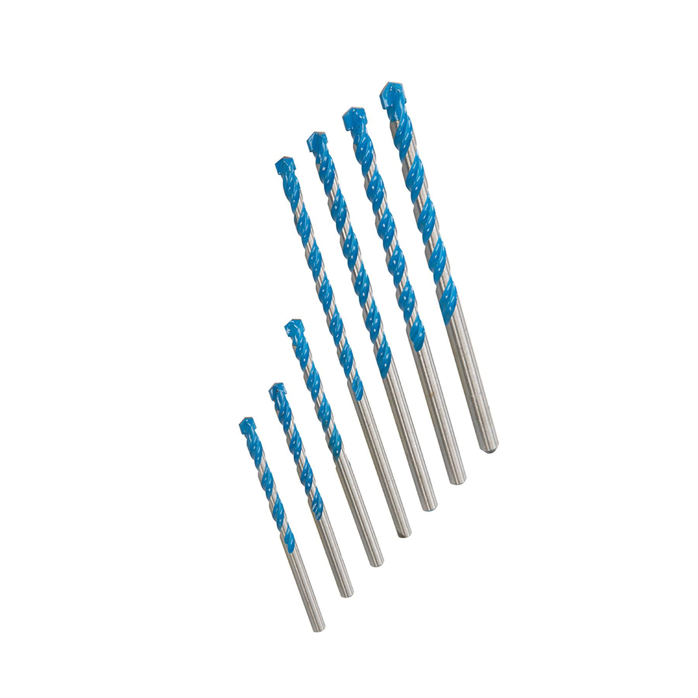 7Pce Multi Material Drill Bit Set Specially-Designed Tungsten Carbide Tip