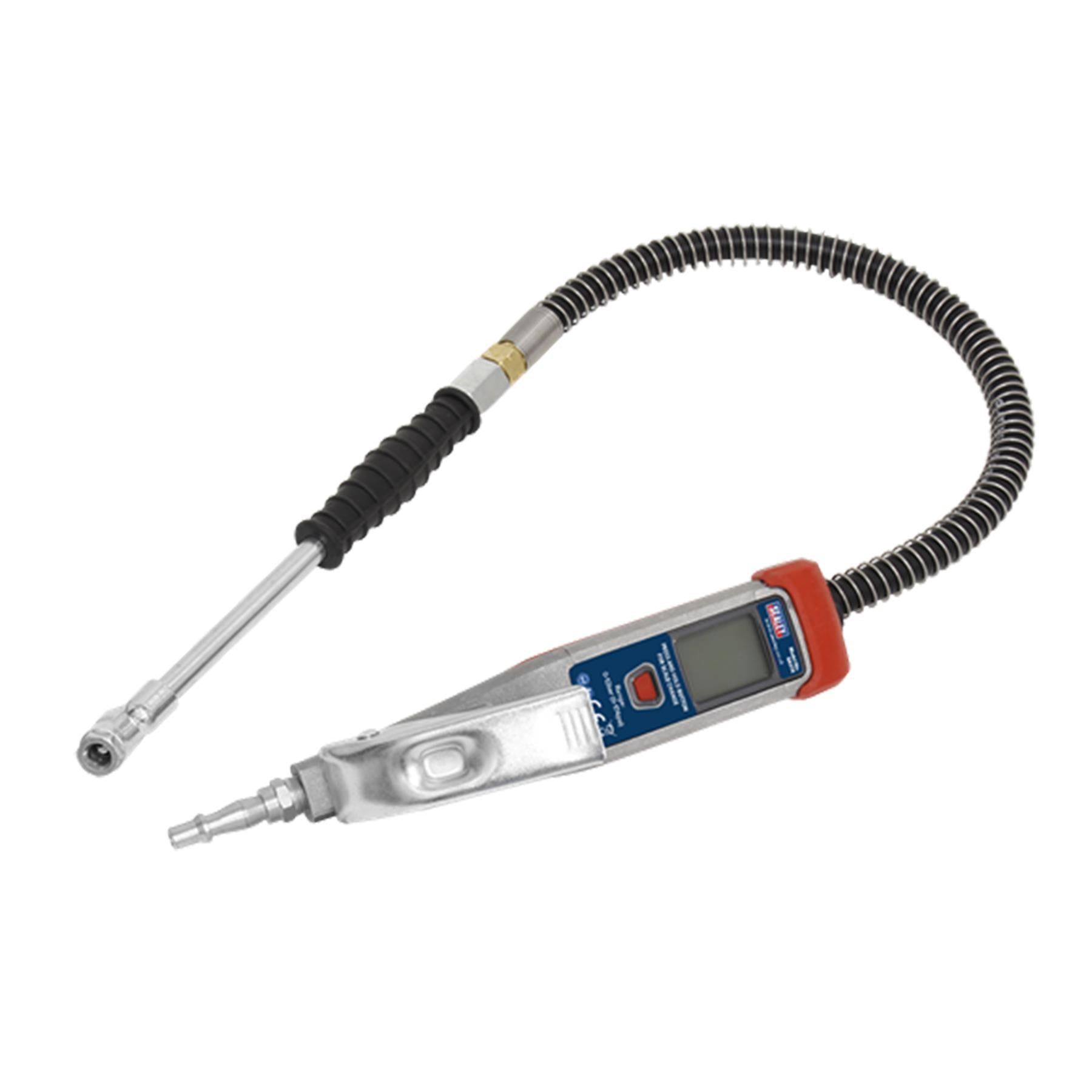Sealey Digital Tyre Inflator 0.5m Hose with Push-On Chuck