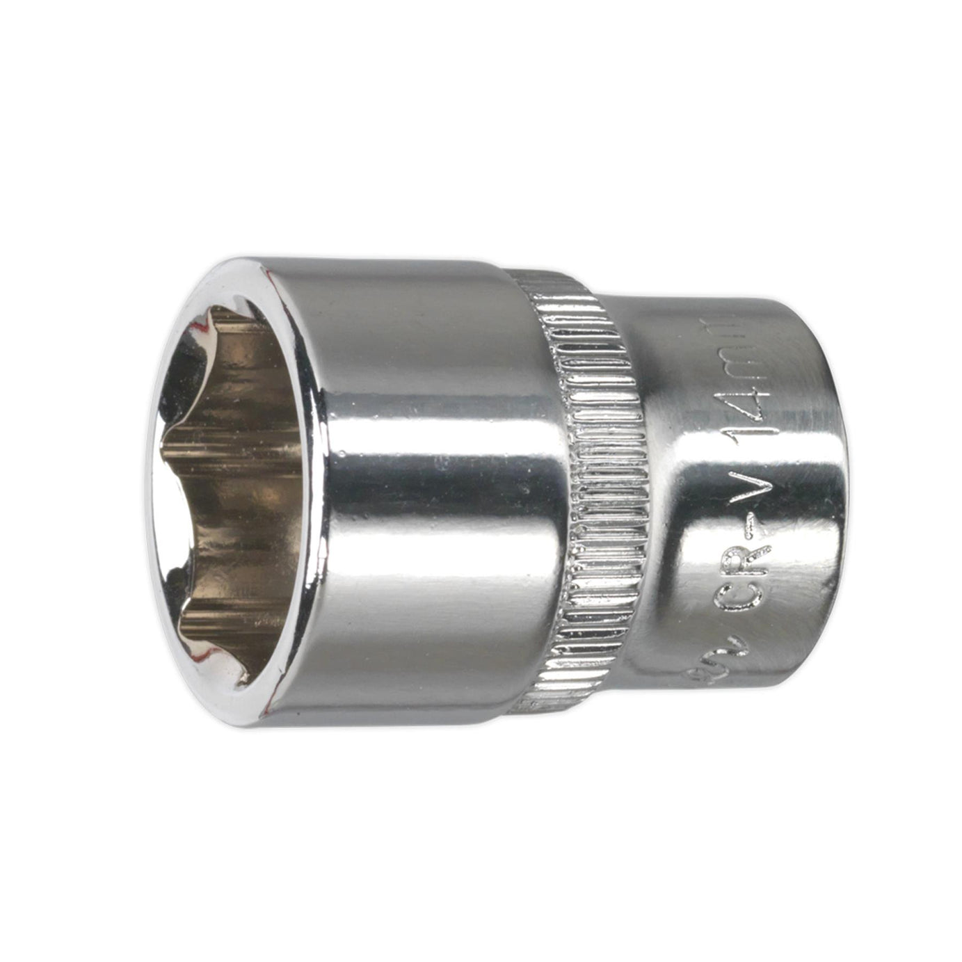 Sealey WallDrive Socket 14mm 1/4"Sq Drive Fully Polished
