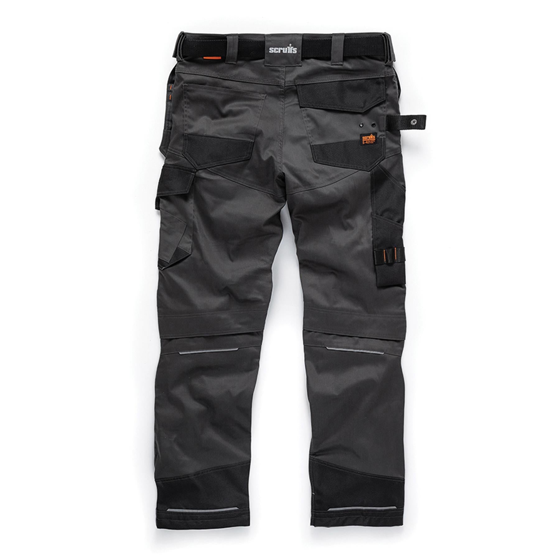Scruffs Pro Flex Holster Work Trouser Graphite Trade Worker 32" Regular