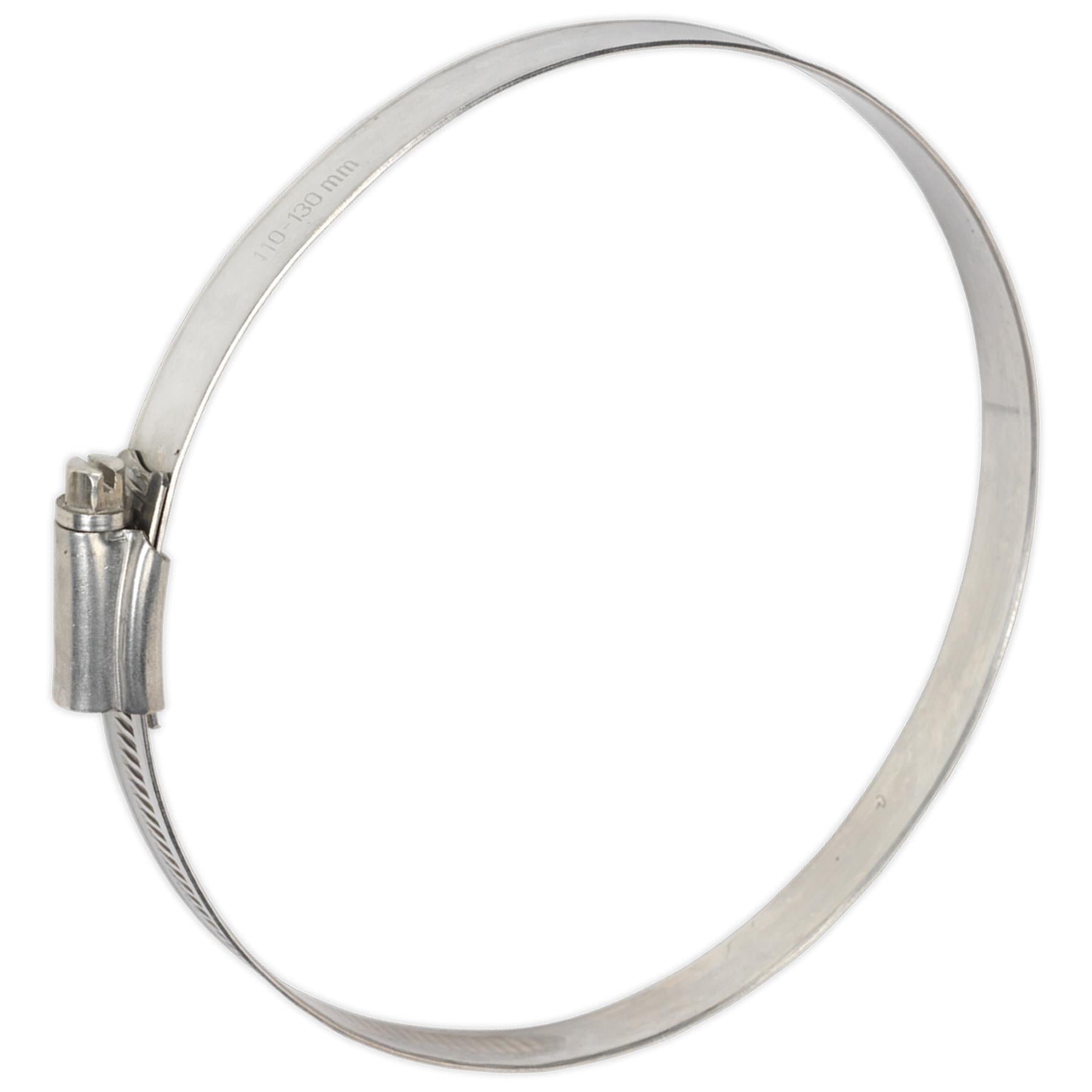 Sealey Hose Clip Stainless Steel 110-130mm Pack of 5