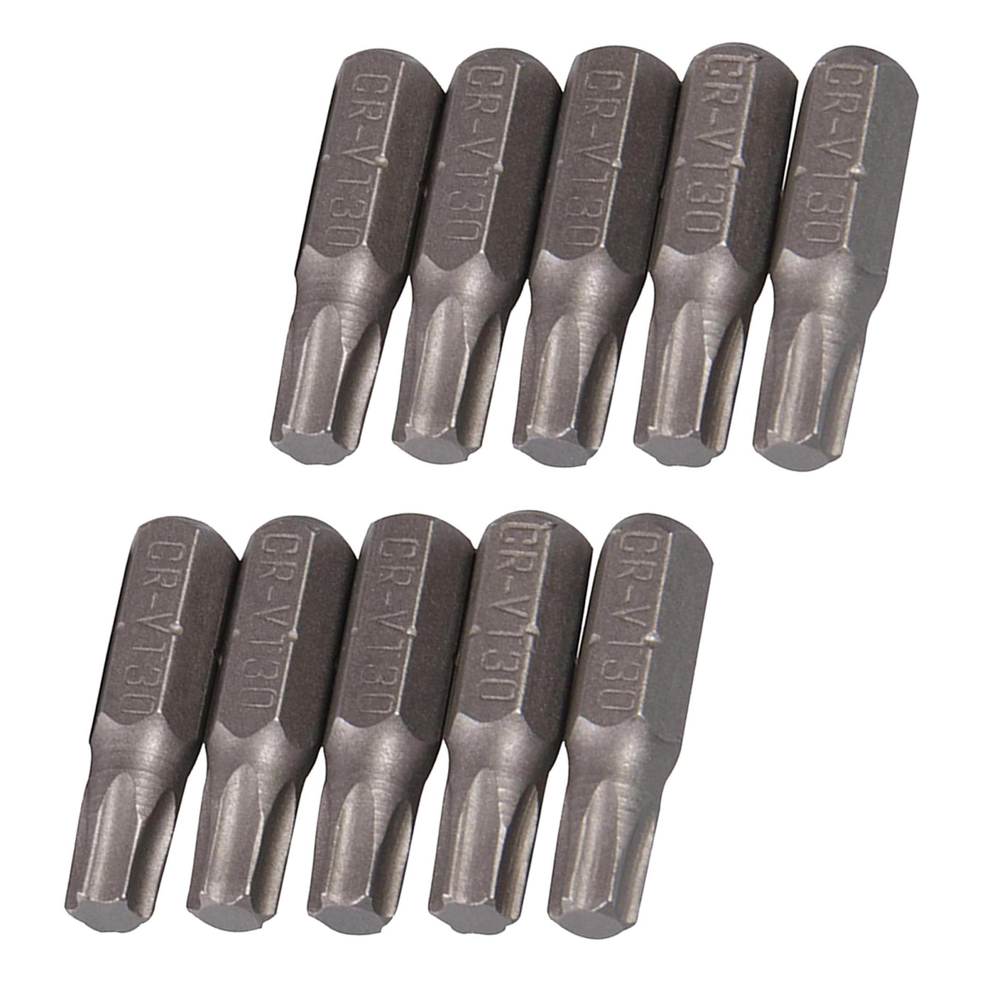 10Pk Torx CRV Screwdriver Bits T30 Chrome Vanadium 1/4" Hex Drive Drive DIY