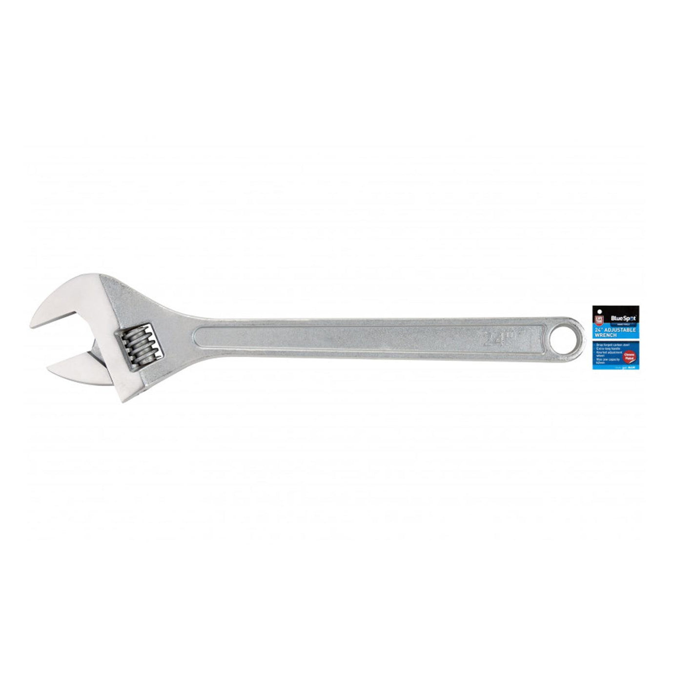 BlueSpot 24" Jumbo Adjustable Spanner 590mm Extra Large Heavy Duty 62mm Jaw