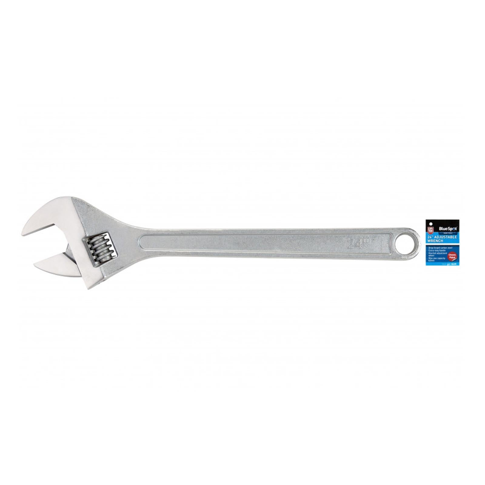 BlueSpot 24" Jumbo Adjustable Spanner 590mm Extra Large Heavy Duty 62mm Jaw