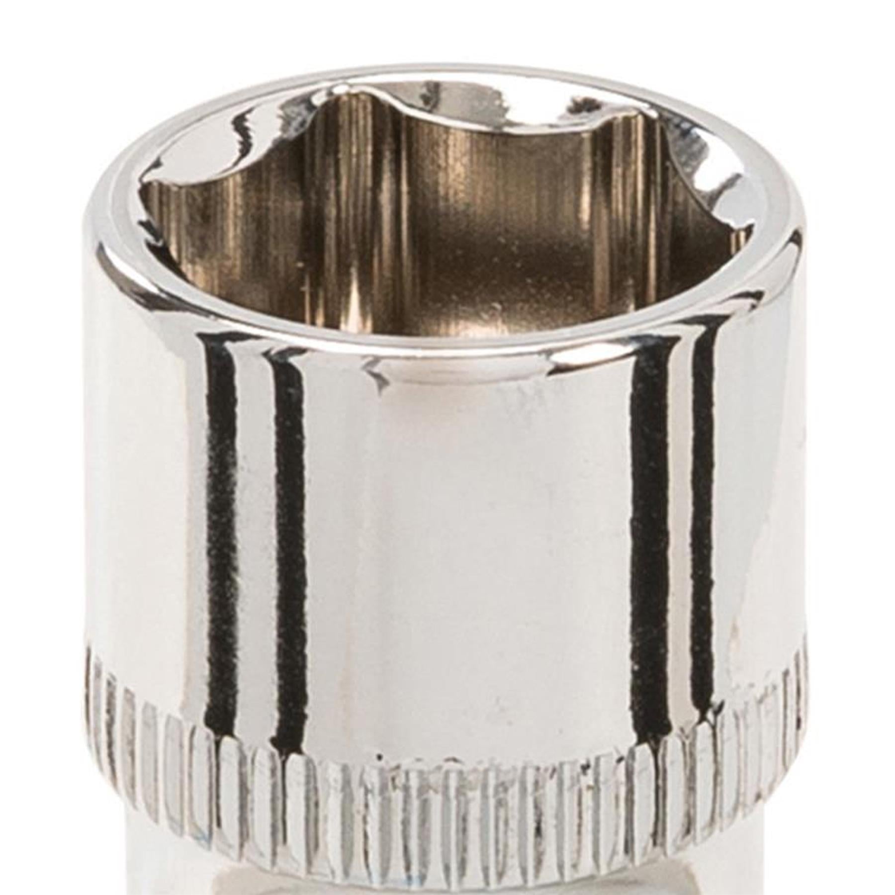 Quality Socket 1/4" Drive Metric Hex Square 13mm Individual Hex Polished Crv