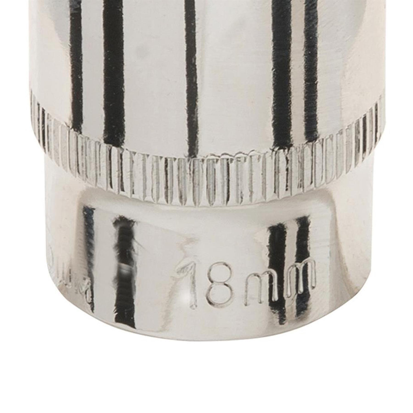 Socket 3/8" Drive Metric Hex Square 18mm Individual Hex Polished Crv Tool