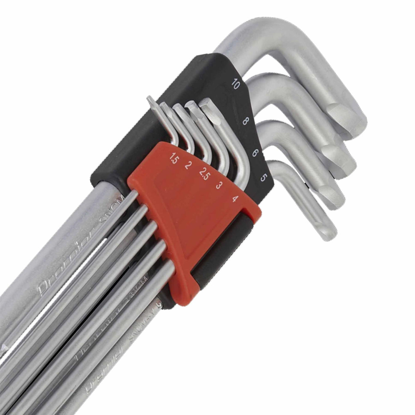 Sealey Ball-End Hex Key Set 9pc Lock-On - Metric
