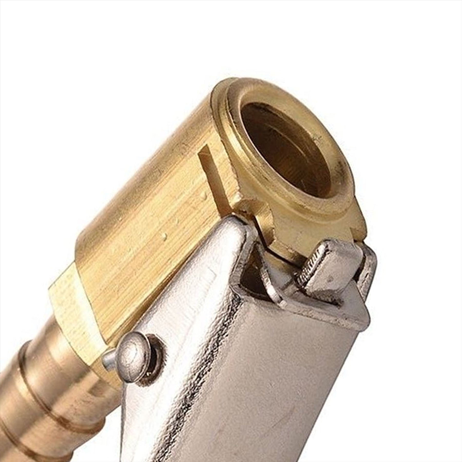 Tyre Valve Air Connector Car Truck Airline Inflator for 8mm Hose Brass lock Clip