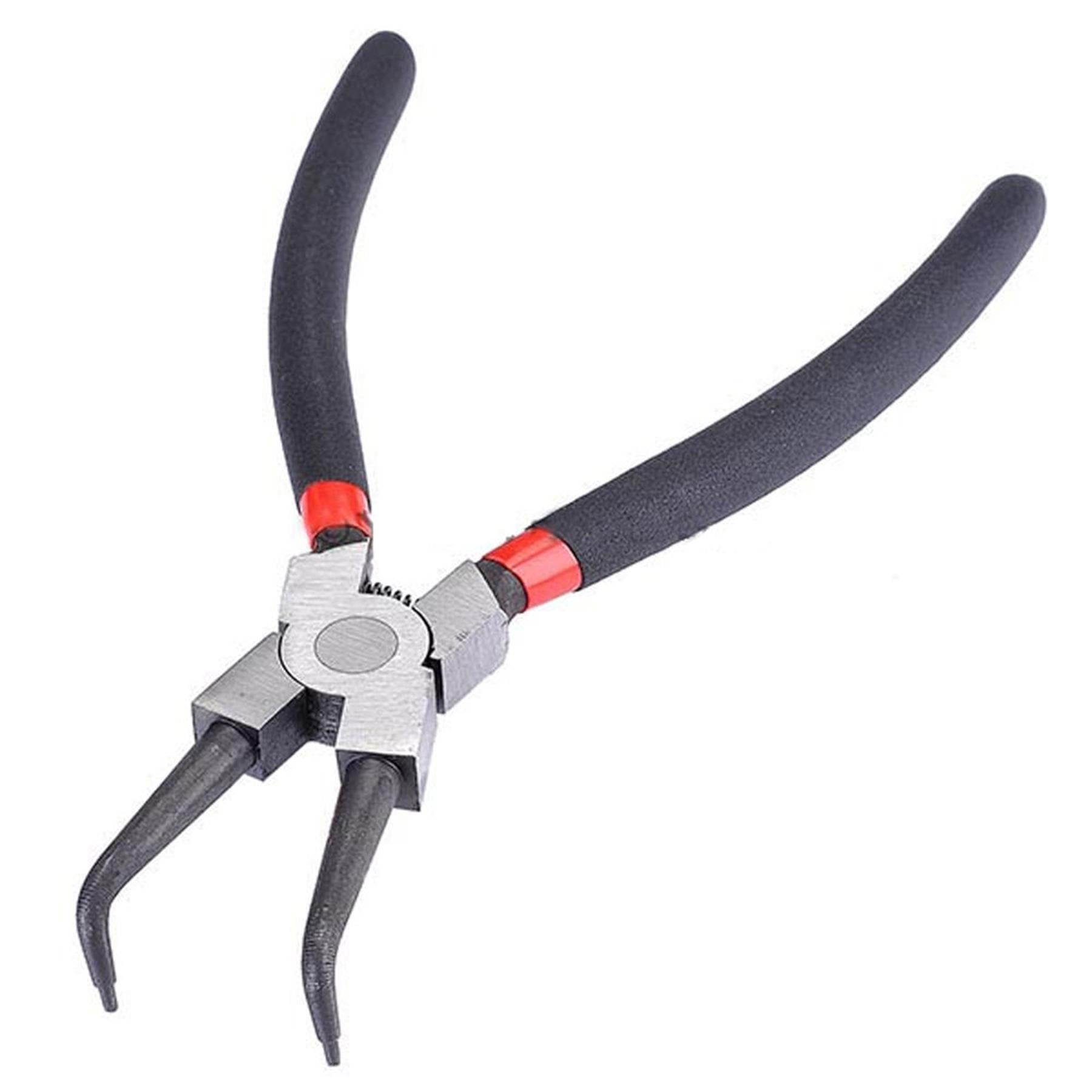 7" Circlip Pliers Set 4pc x 180mm Internal External Straight & Bent Offset