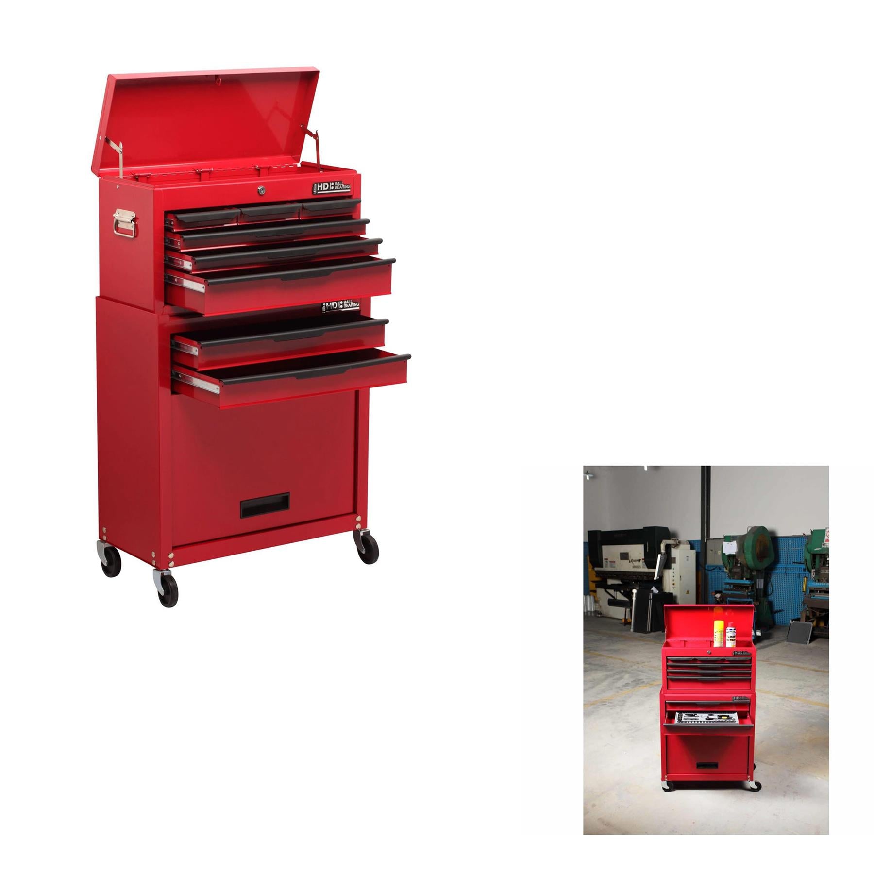 Heavy-Duty 8 Drawer Combination Set
