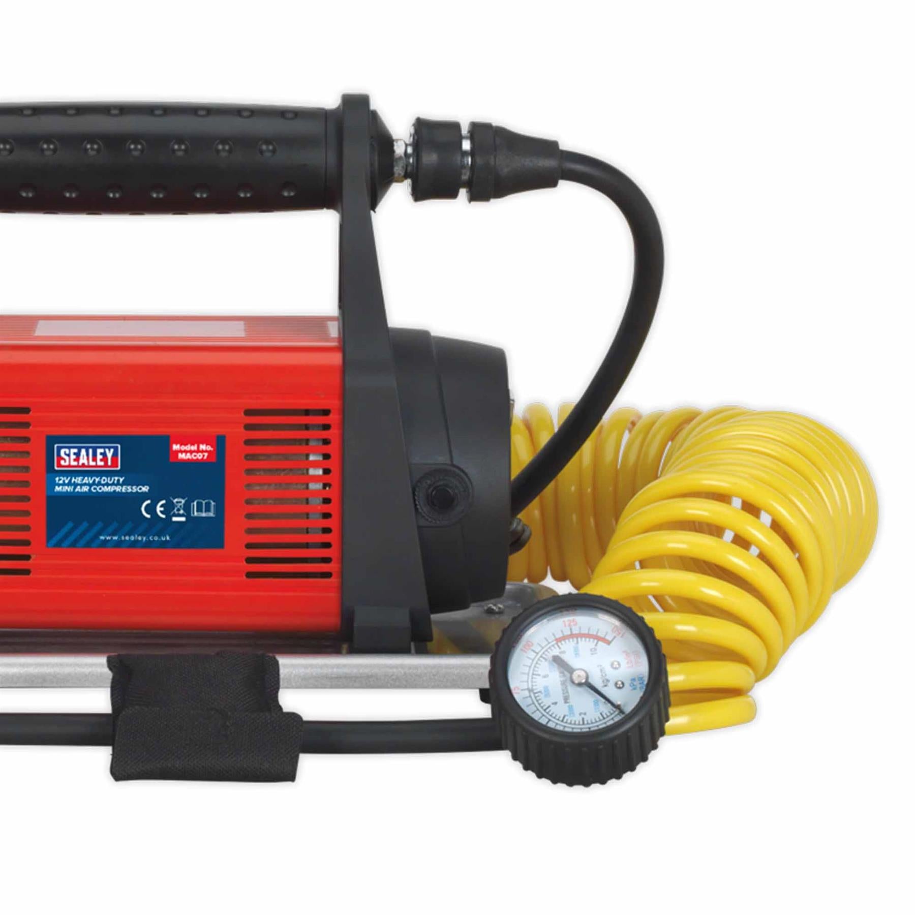 Sealey Tyre Inflator/Mini Air Compressor 12V Heavy-Duty