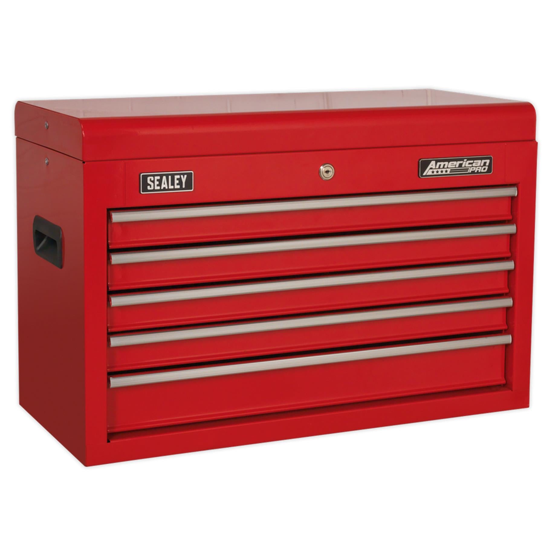 Sealey Topchest 5 Drawer with Ball-Bearing Slides - Red
