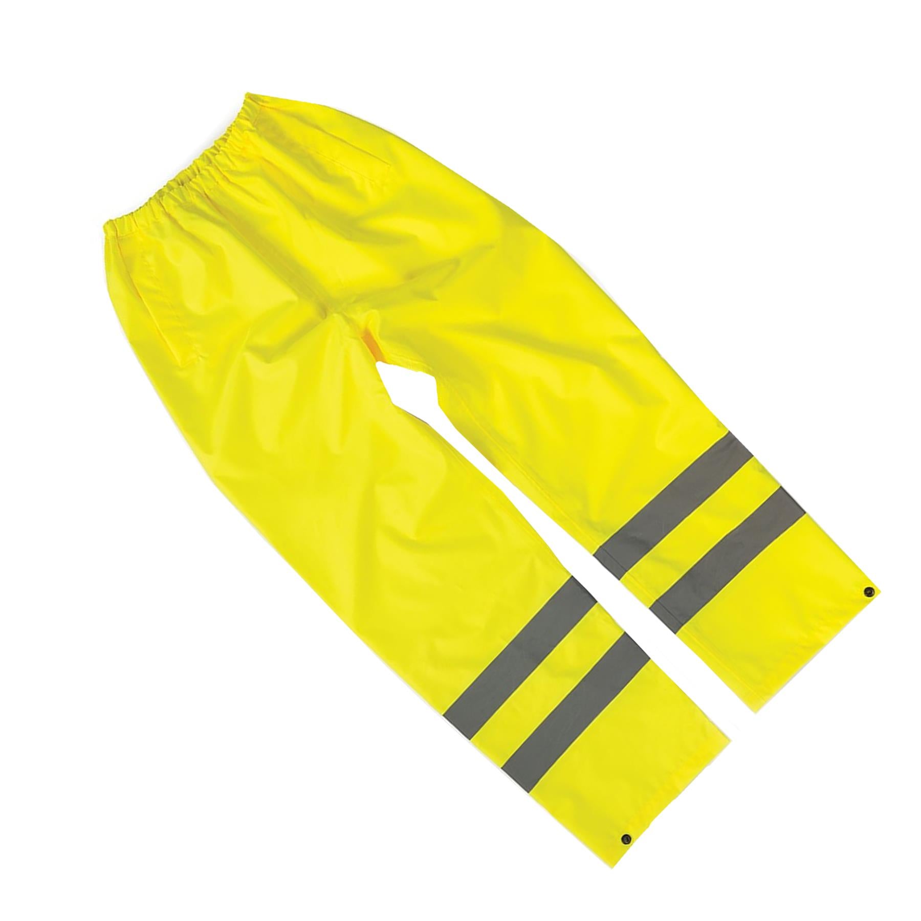Tough Grit Waterproof Rain Over Trouser High Vis Mens Elastic Pants S