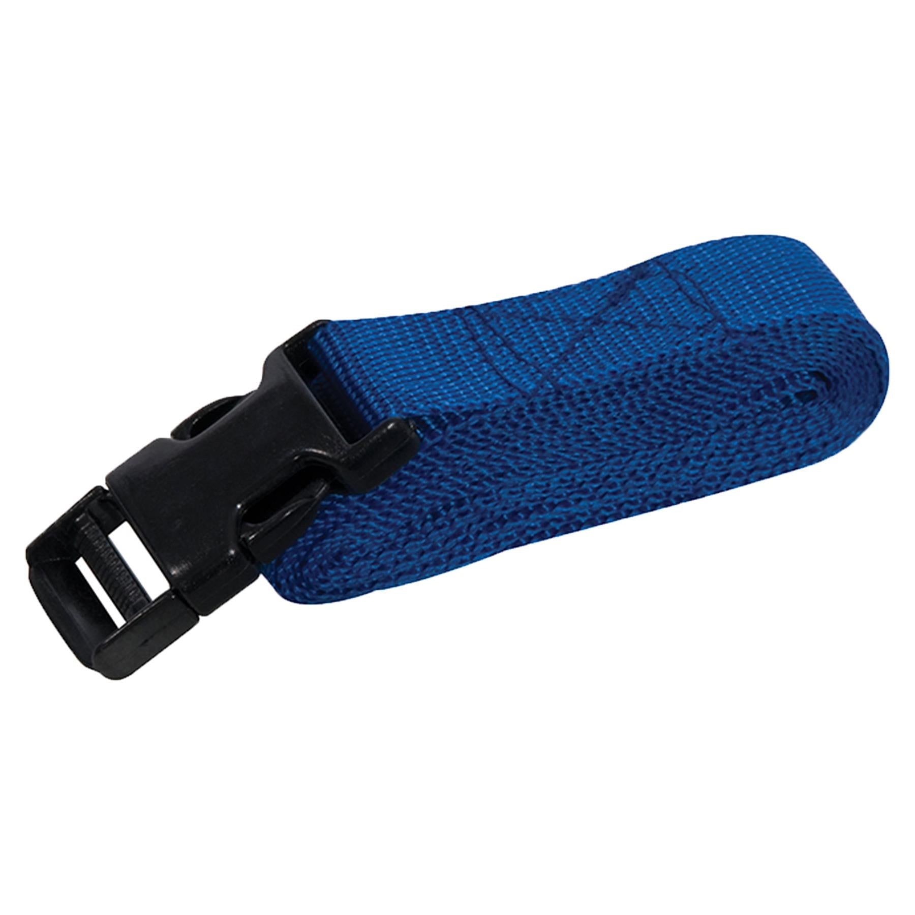 2Pk Clip Buckle Straps 2M X 25mm With Plastic Clip Buckles Tough Brand New