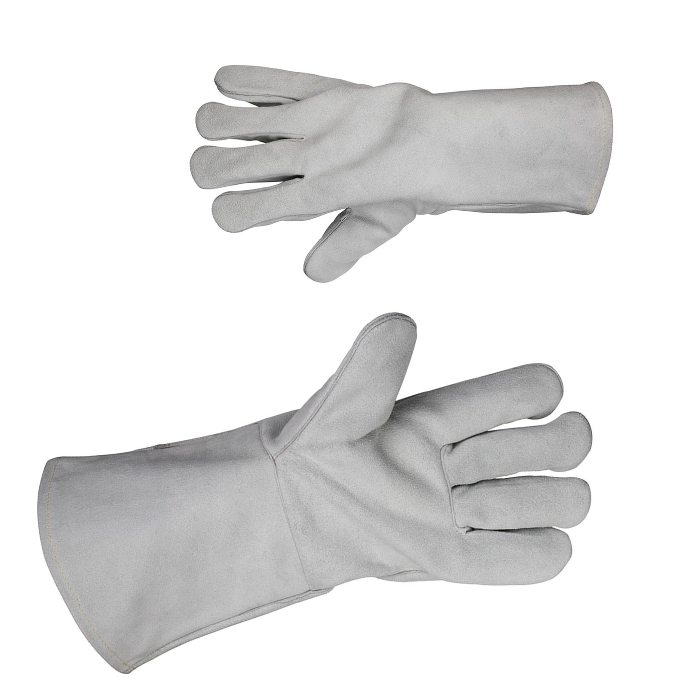 Sealey Leather Welding Gauntlets Lined Heavy-Duty - Pair