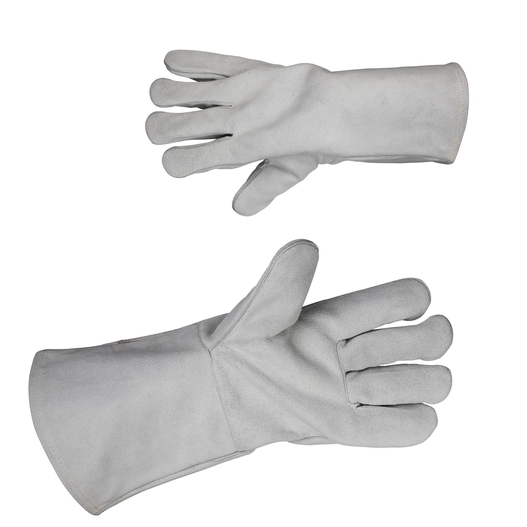 Sealey Leather Welding Gauntlets Lined Heavy-Duty - Pair