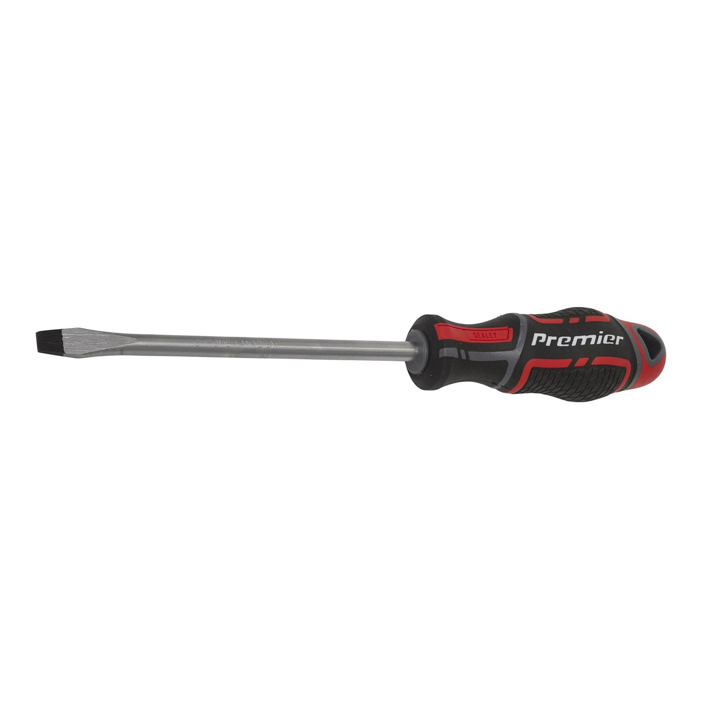 Sealey Screwdriver Slotted 8 x 150mm Flat Soft Grip Handle Magnetic GripMAX