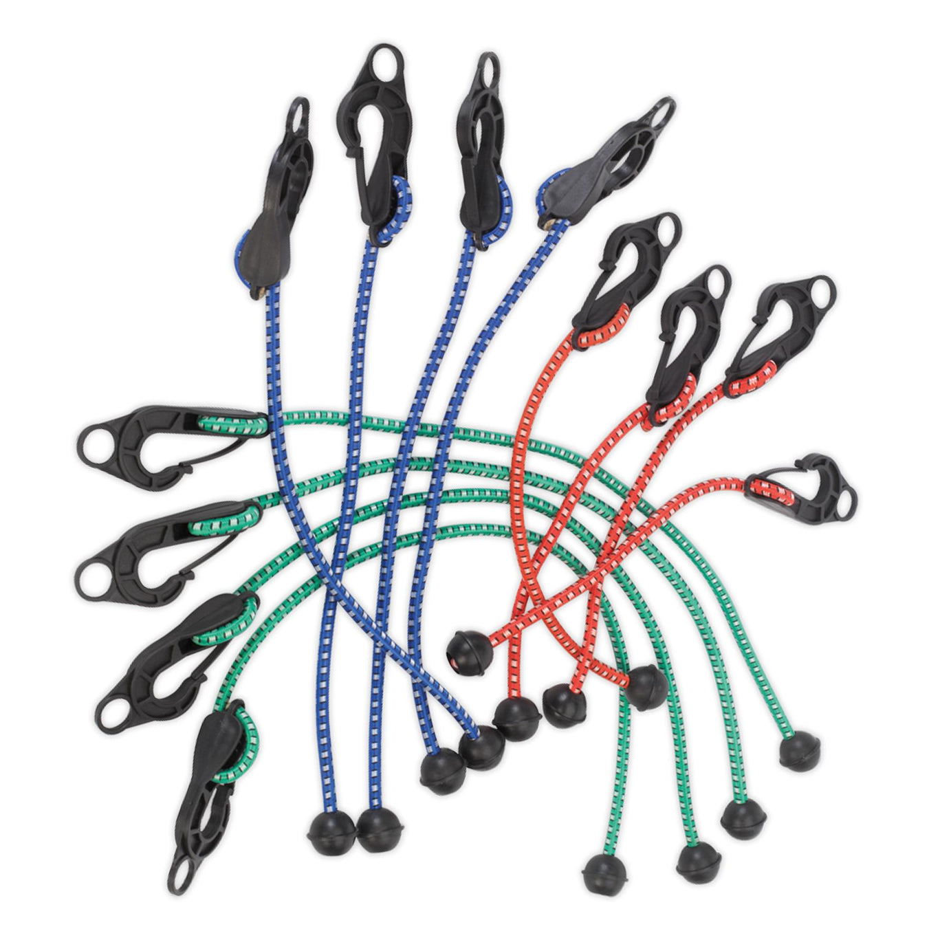 Sealey Assorted Tarpaulin Cord Set 12pc