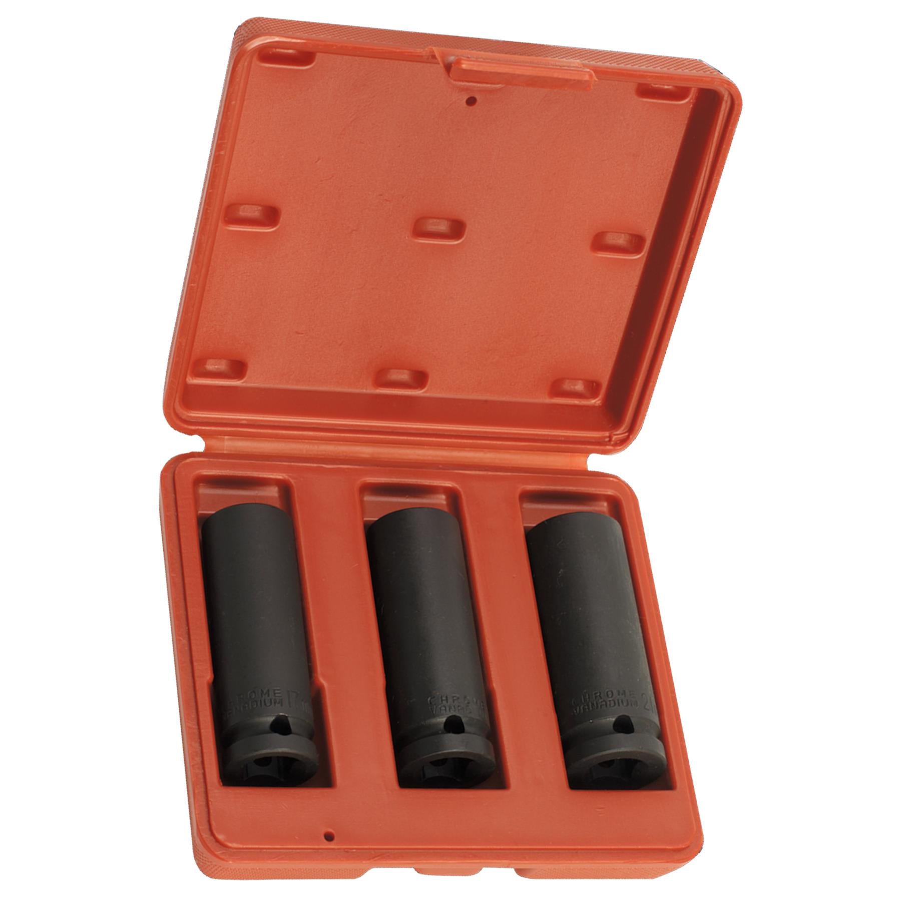 Sealey Impact Socket Set 3pc Deep 1/2"Sq Drive