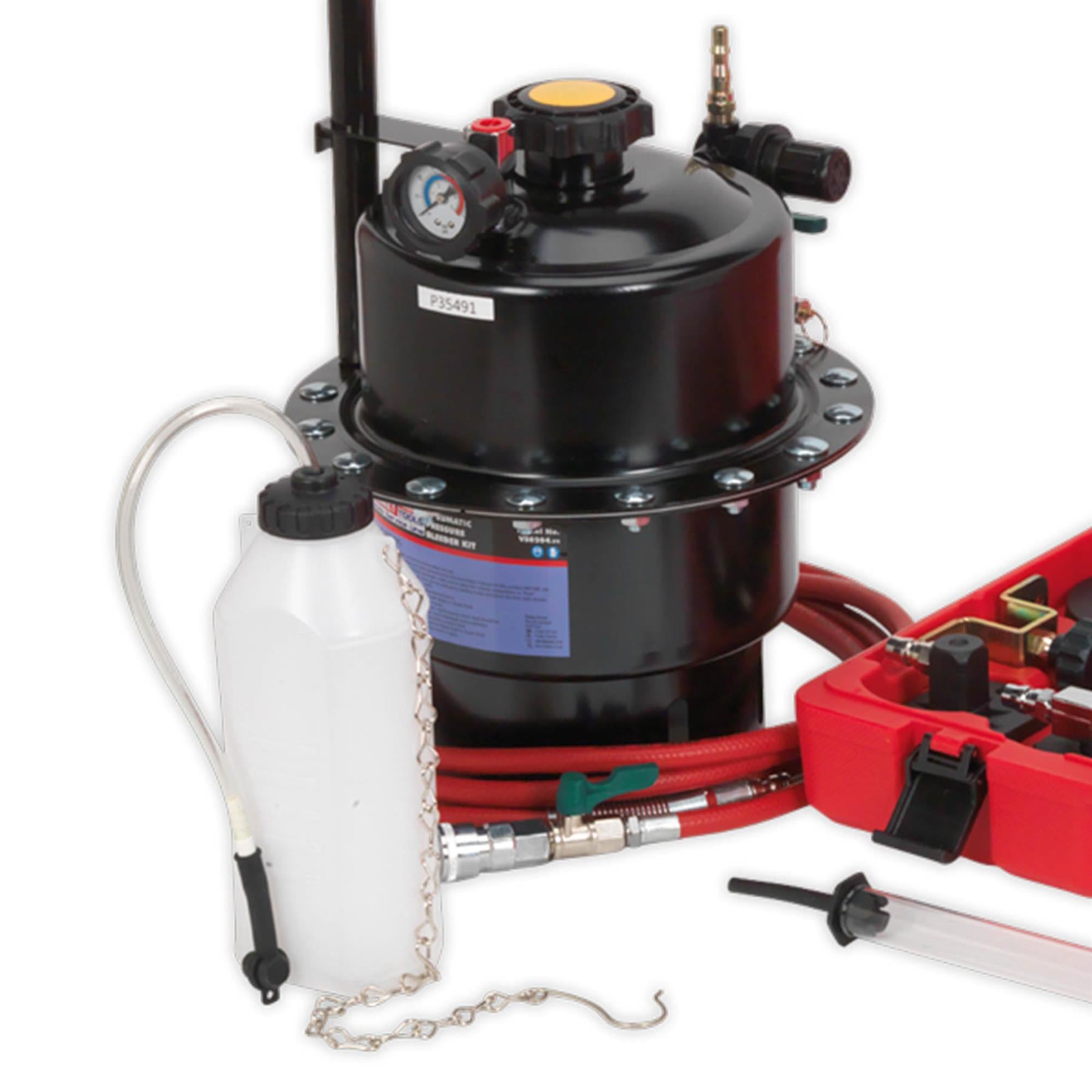 Sealey Pneumatic Brake & Clutch Pressure Bleeder Kit